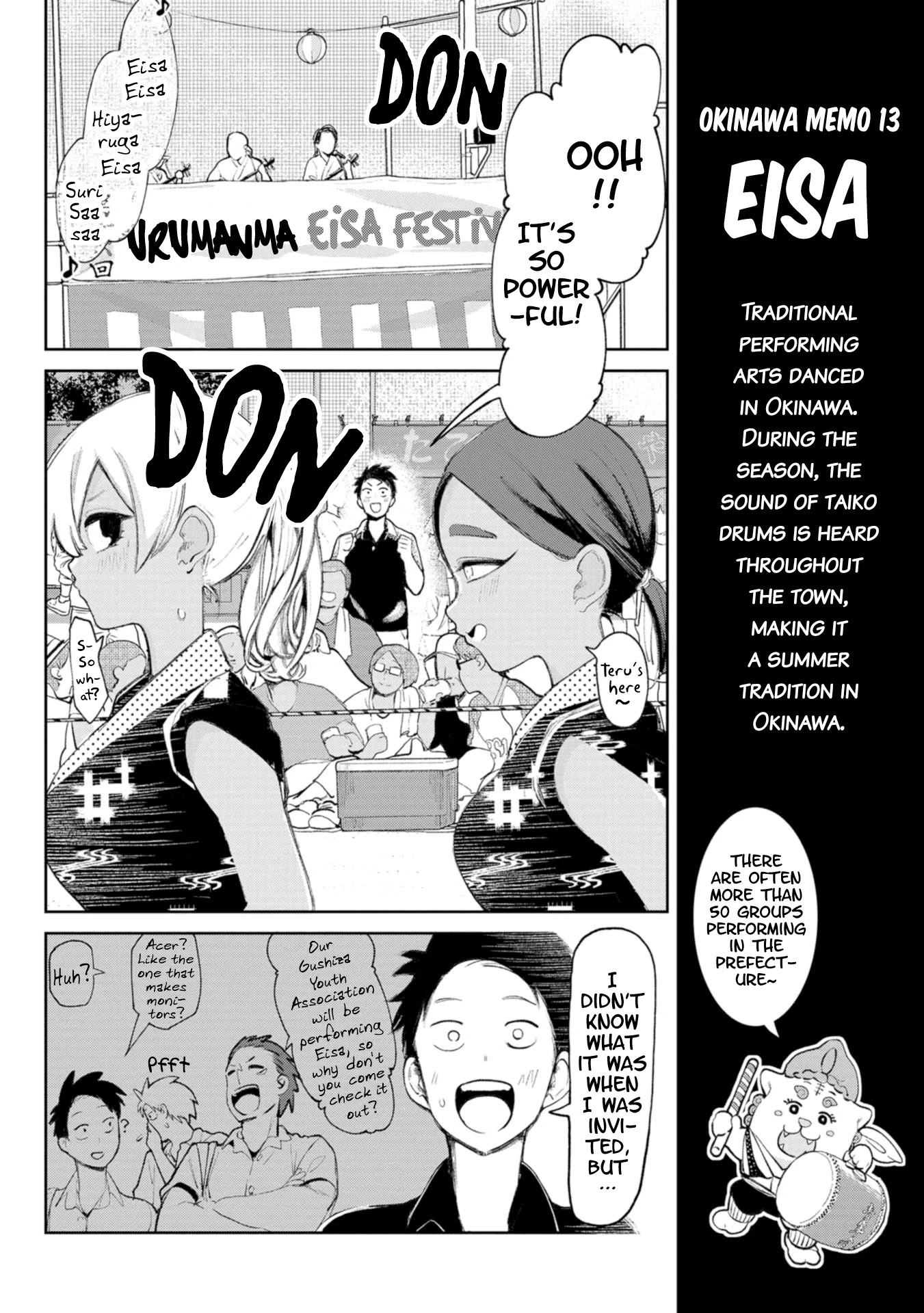 Okinawa de Suki ni Natta Ko ga Hougen Sugite Tsura Sugiru Chapter 11 page 2 - Chapter 11: Chimudondon Eisa (Exciting Eisa)