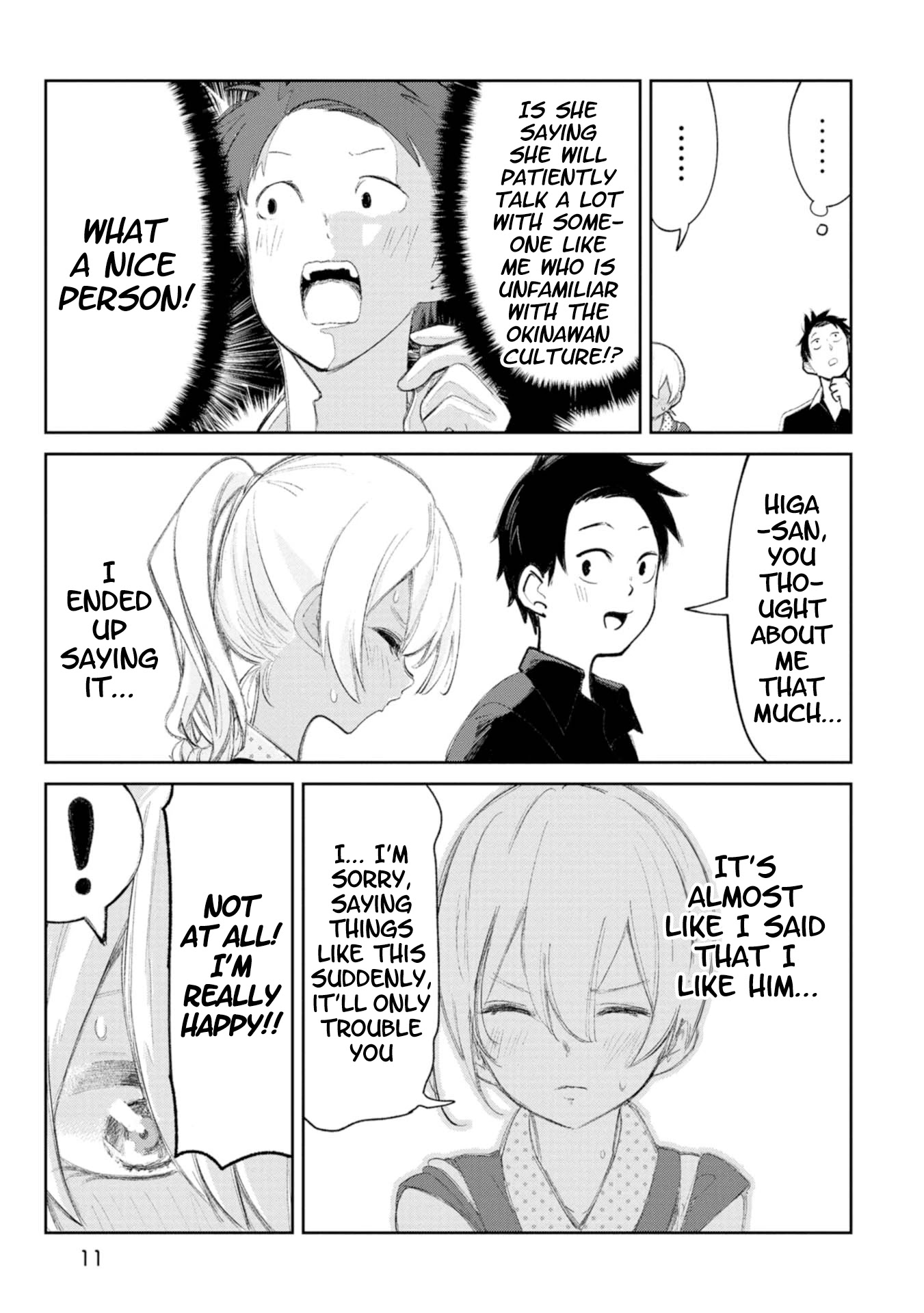Okinawa de Suki ni Natta Ko ga Hougen Sugite Tsura Sugiru Chapter 12 page 10 - Chapter 12: Kandousan (Slow To Catch On)