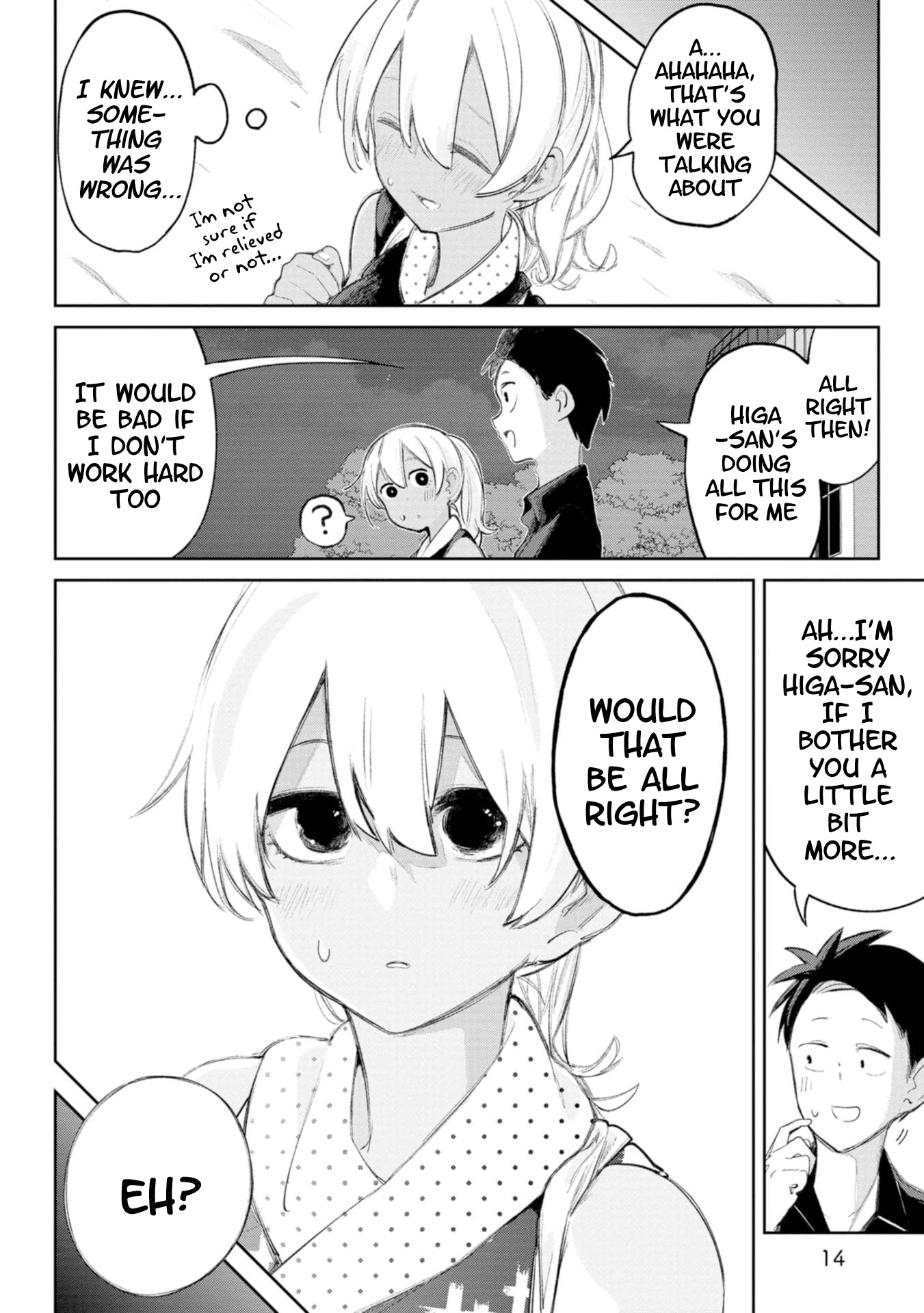 Okinawa de Suki ni Natta Ko ga Hougen Sugite Tsura Sugiru Chapter 12 page 13 - Chapter 12: Kandousan (Slow To Catch On)