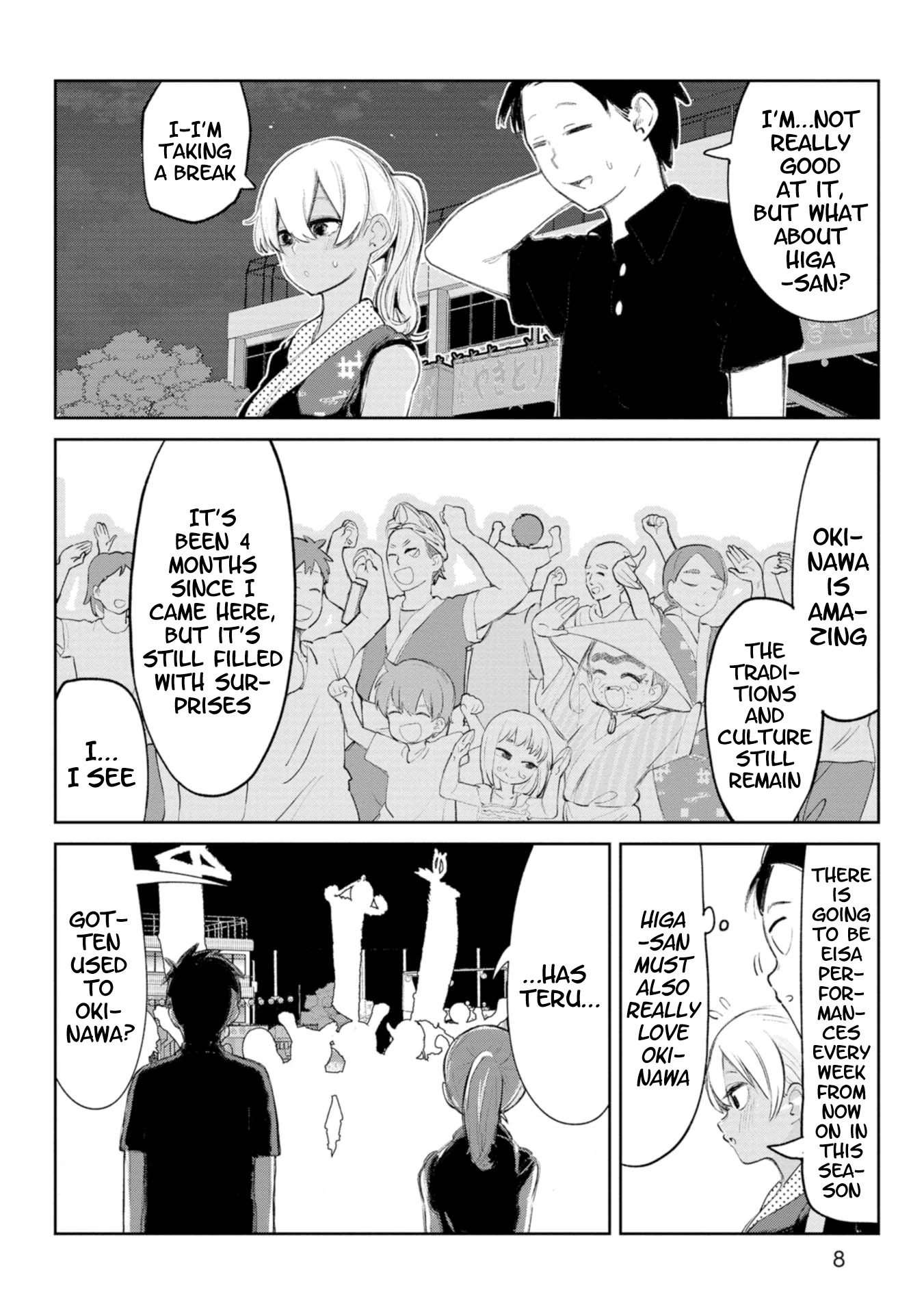 Okinawa de Suki ni Natta Ko ga Hougen Sugite Tsura Sugiru Chapter 12 page 7 - Chapter 12: Kandousan (Slow To Catch On)