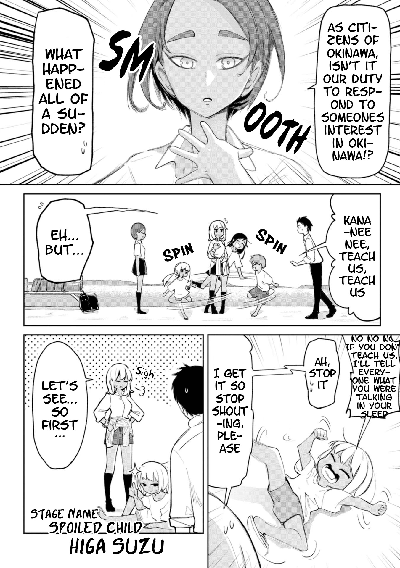 Okinawa de Suki ni Natta Ko ga Hougen Sugite Tsura Sugiru Chapter 13 page 6 - Chapter 13: Feefeefuchibusaraa, Uminkai (If you're going to whistle, do it in the beautiful sea)