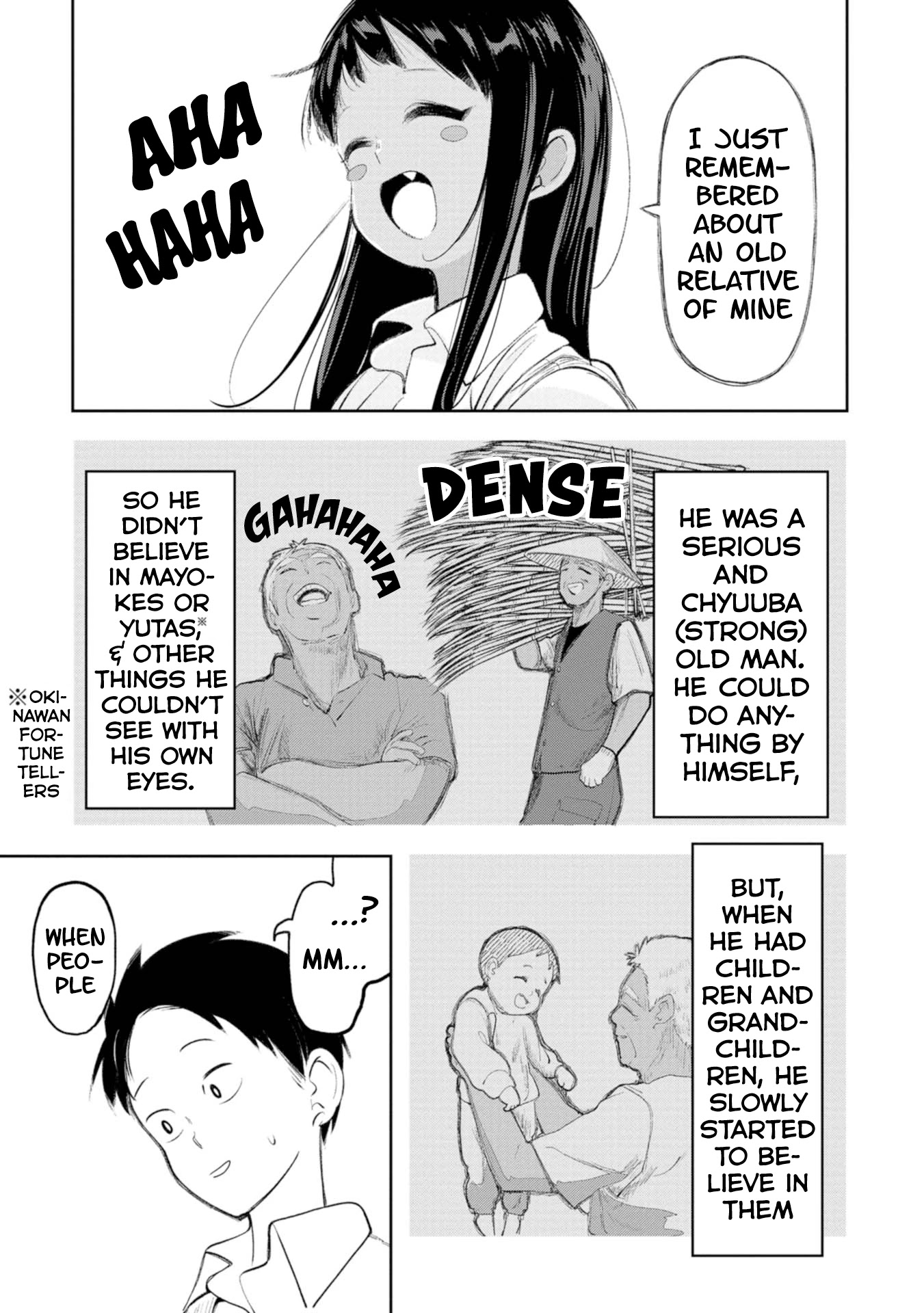 Okinawa de Suki ni Natta Ko ga Hougen Sugite Tsura Sugiru Chapter 14 page 7 - Chapter 14: Umuiyakatani (Give shape to your feelings)