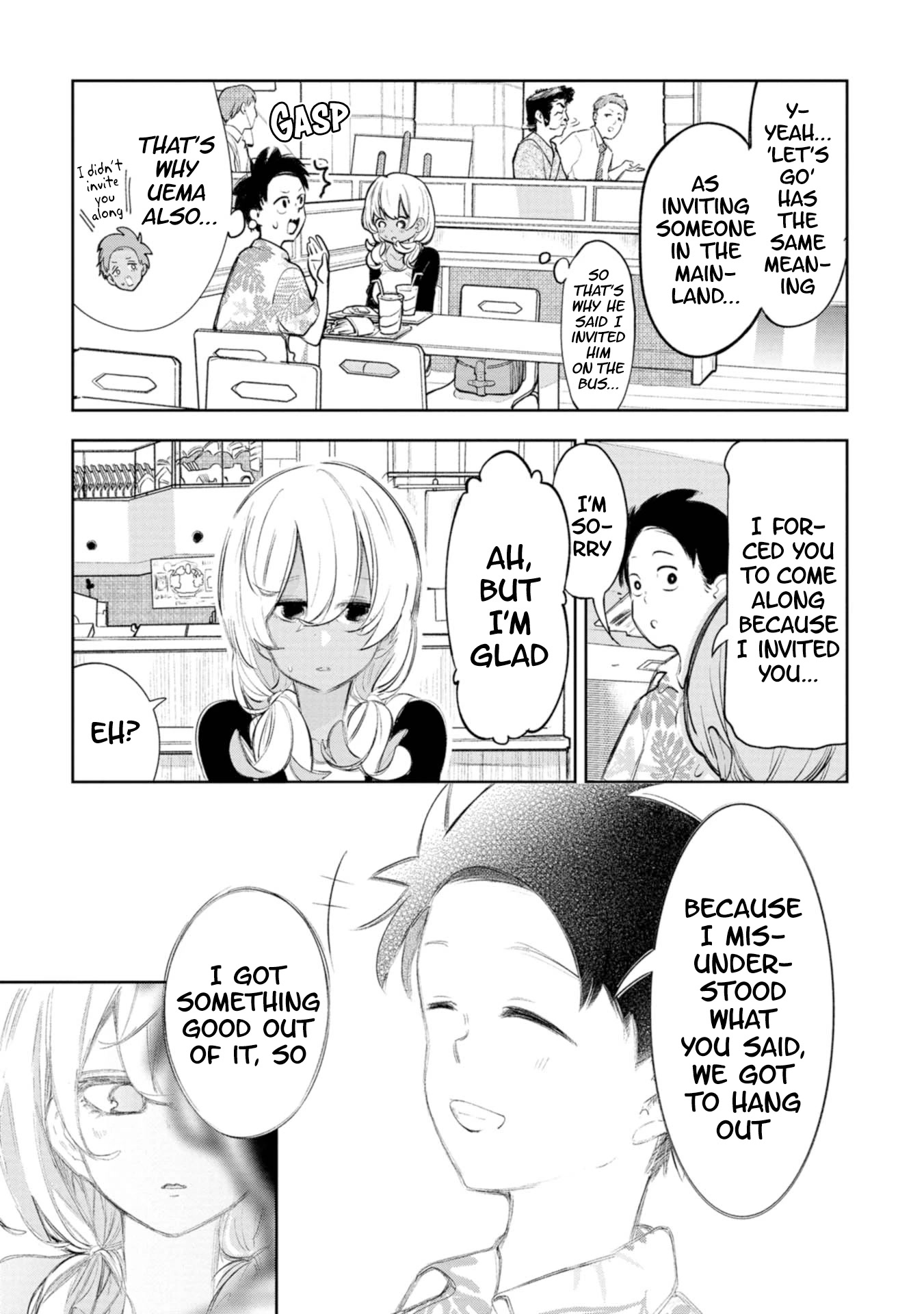 Okinawa de Suki ni Natta Ko ga Hougen Sugite Tsura Sugiru Chapter 16 page 8 - Chapter 16: Let's Do It [Part 2]