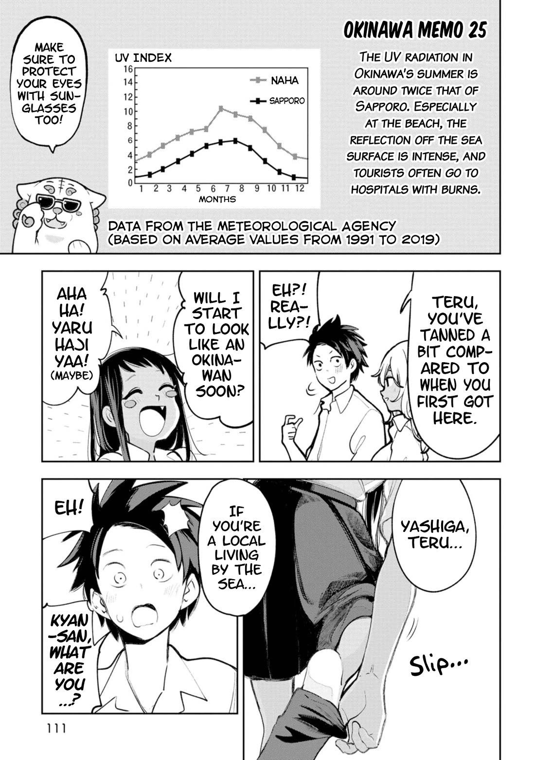 Okinawa de Suki ni Natta Ko ga Hougen Sugite Tsura Sugiru Chapter 19.5 page 3 - Chapter 19.5: Teida and Shimazouri (The sun and flip-flops)