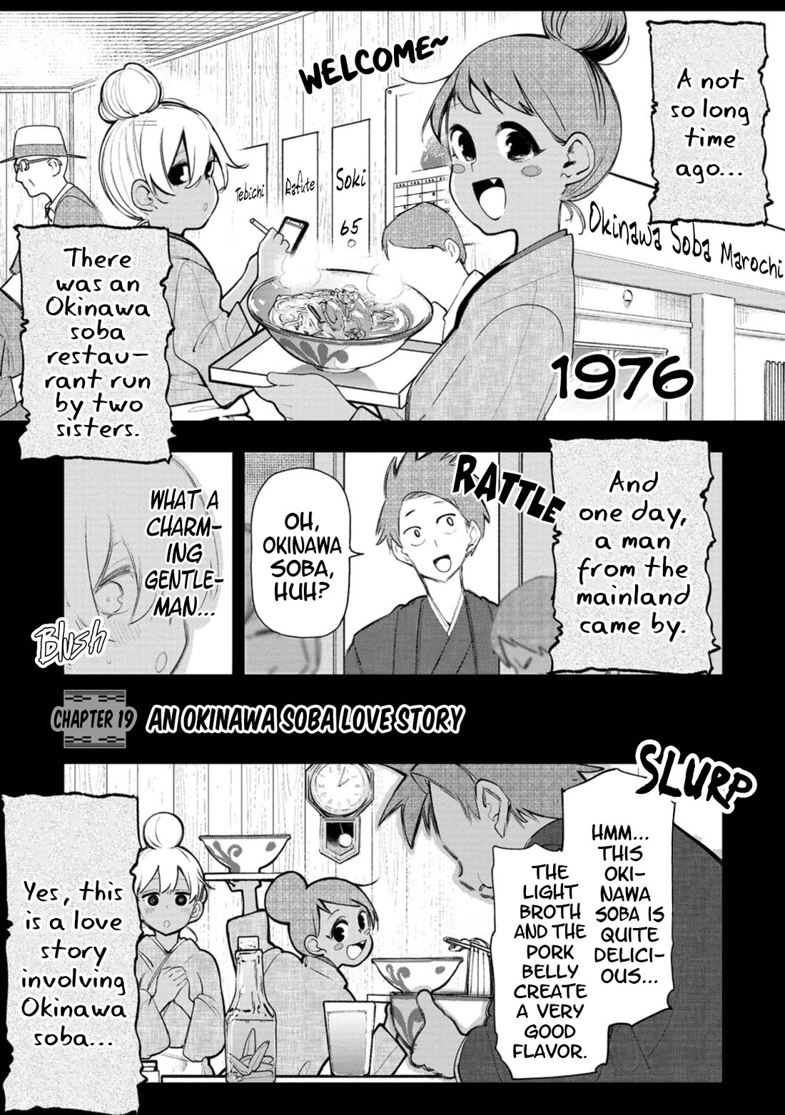 Okinawa de Suki ni Natta Ko ga Hougen Sugite Tsura Sugiru Chapter 19 page 1 - Chapter 19: An Okinawa Soba Story