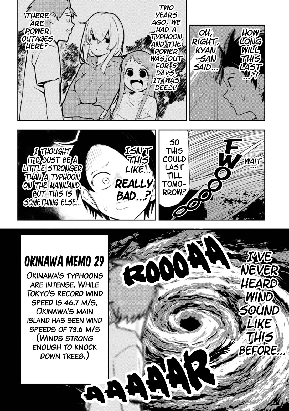 Okinawa de Suki ni Natta Ko ga Hougen Sugite Tsura Sugiru Chapter 20 page 11 - Chapter 20: Kajifuchi (Typhoon) [Part 1]