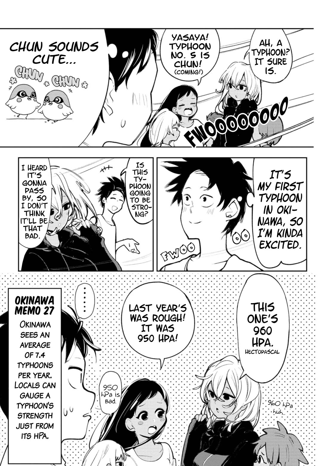 Okinawa de Suki ni Natta Ko ga Hougen Sugite Tsura Sugiru Chapter 20 page 2 - Chapter 20: Kajifuchi (Typhoon) [Part 1]