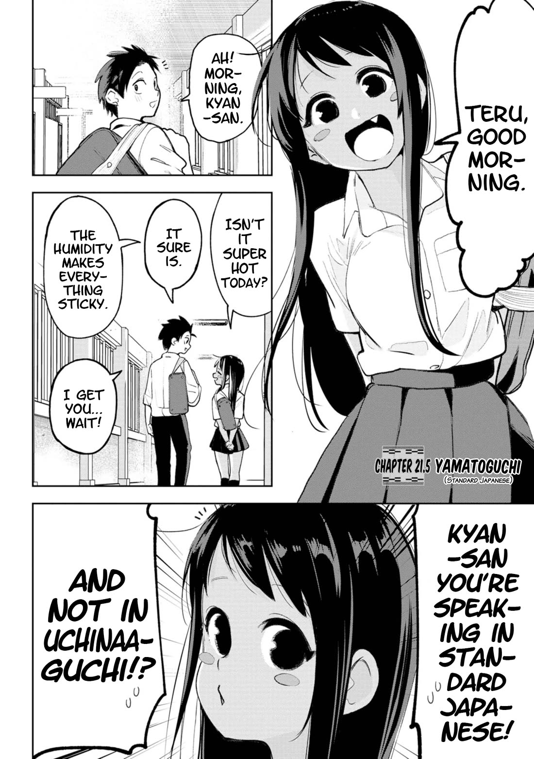 Okinawa de Suki ni Natta Ko ga Hougen Sugite Tsura Sugiru Chapter 21.5 page 1 - Chapter 21.5: Yamatoguchi (Standard Japanese)