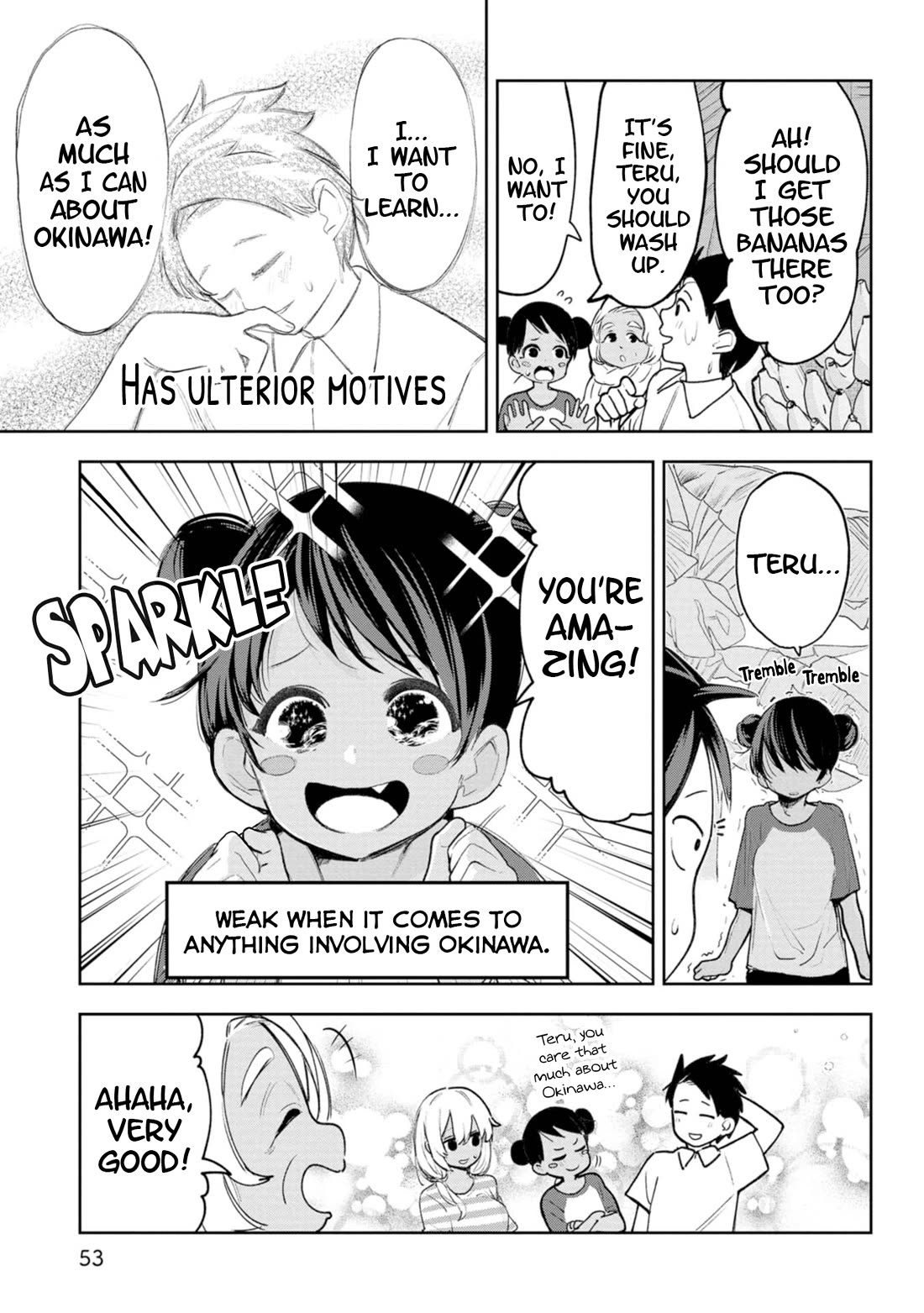 Okinawa de Suki ni Natta Ko ga Hougen Sugite Tsura Sugiru Chapter 23 page 10 - Chapter 23: Basanai (Bananas)