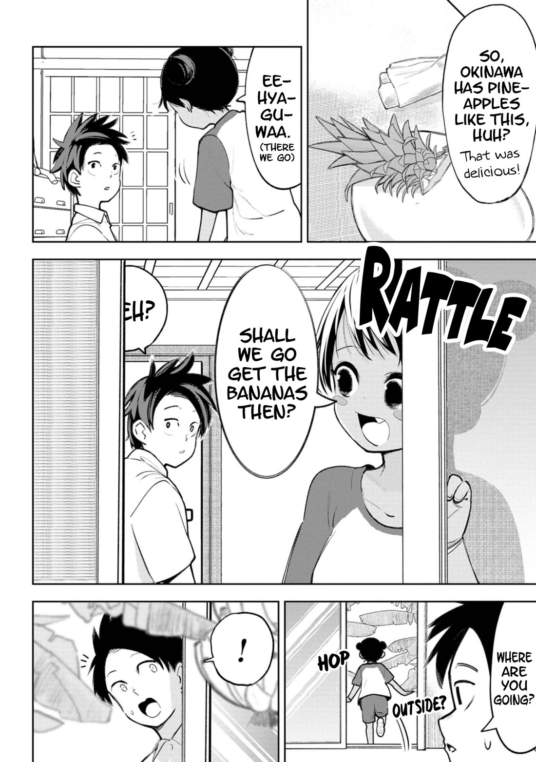 Okinawa de Suki ni Natta Ko ga Hougen Sugite Tsura Sugiru Chapter 23 page 5 - Chapter 23: Basanai (Bananas)