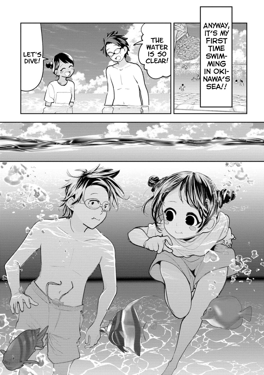 Okinawa de Suki ni Natta Ko ga Hougen Sugite Tsura Sugiru Chapter 24 page 4 - Chapter 24: Sea! Sun!