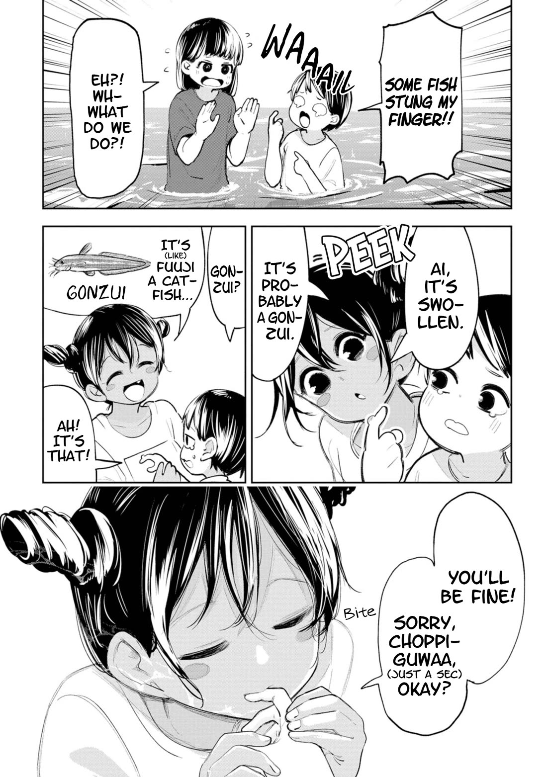 Okinawa de Suki ni Natta Ko ga Hougen Sugite Tsura Sugiru Chapter 24 page 6 - Chapter 24: Sea! Sun!