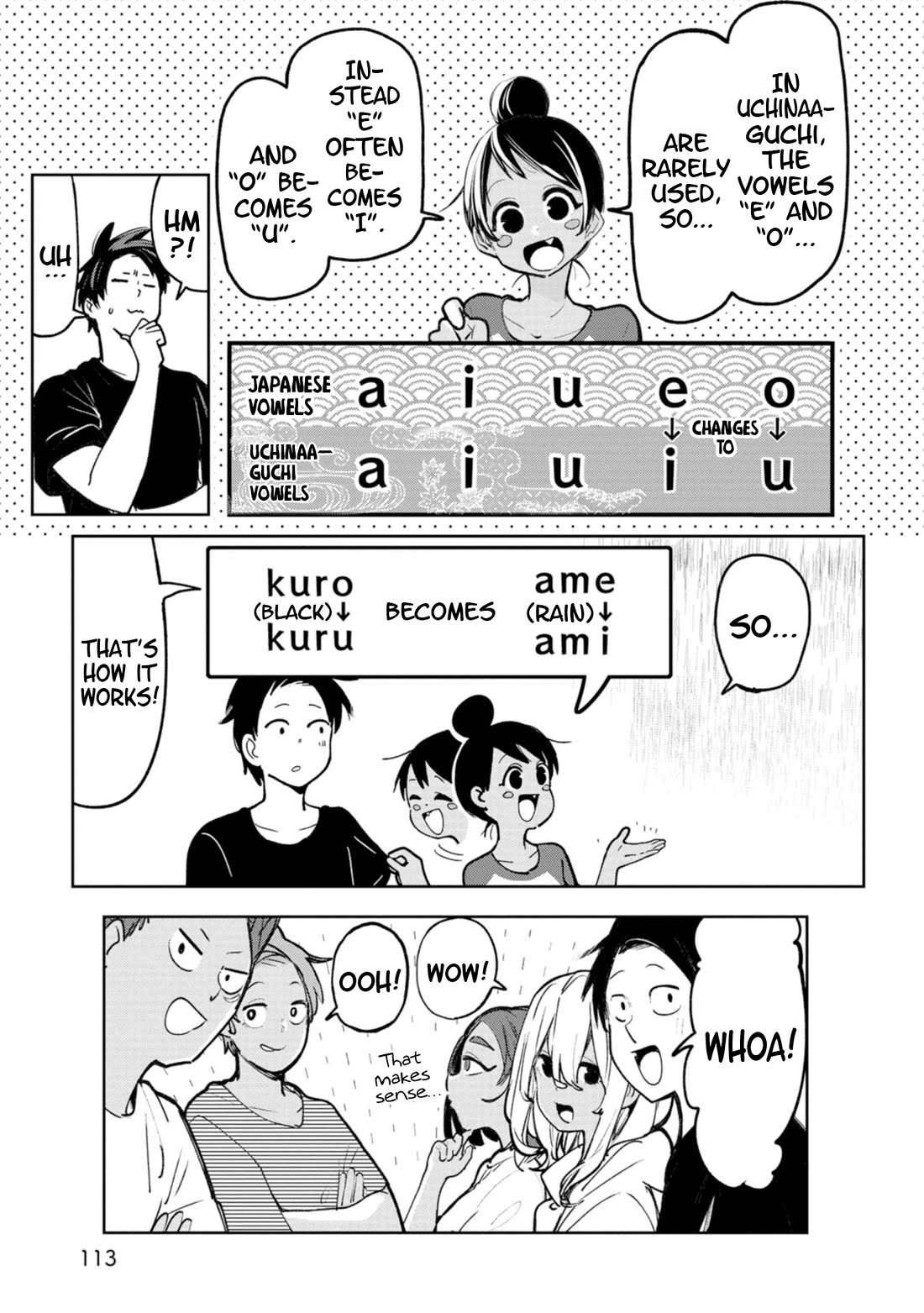 Okinawa de Suki ni Natta Ko ga Hougen Sugite Tsura Sugiru Chapter 27 page 3 - Chapter 27: Tashimanchu (People from other villages)