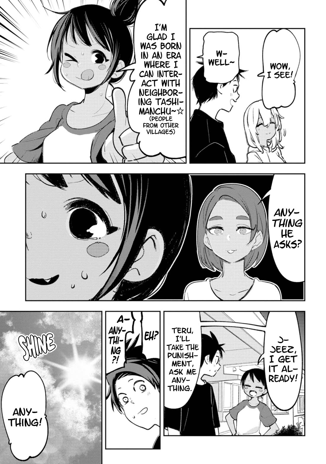 Okinawa de Suki ni Natta Ko ga Hougen Sugite Tsura Sugiru Chapter 27 page 7 - Chapter 27: Tashimanchu (People from other villages)