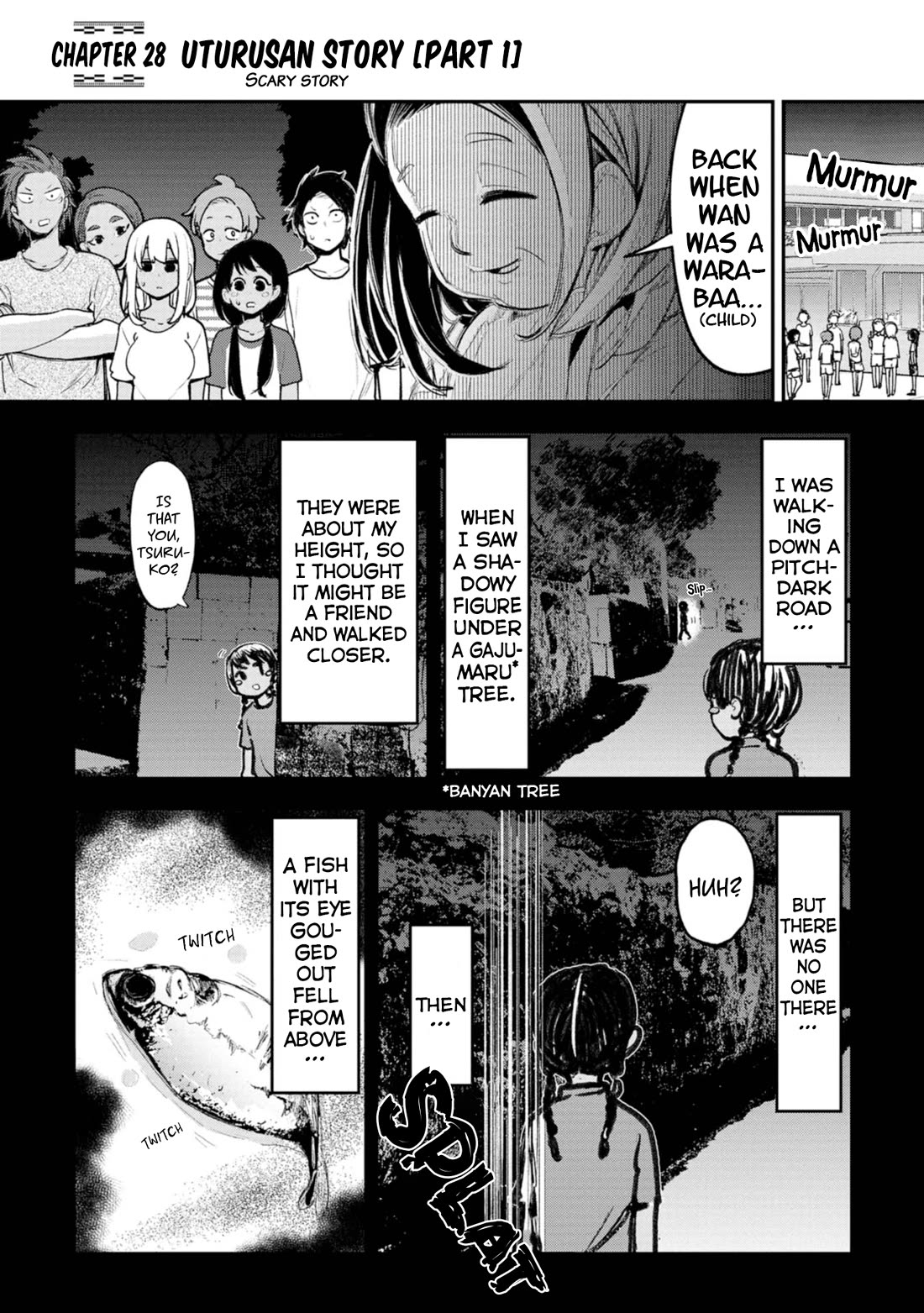Okinawa de Suki ni Natta Ko ga Hougen Sugite Tsura Sugiru Chapter 28 page 1 - Chapter 28: Uturusan Story (Scary story) [Part 1]