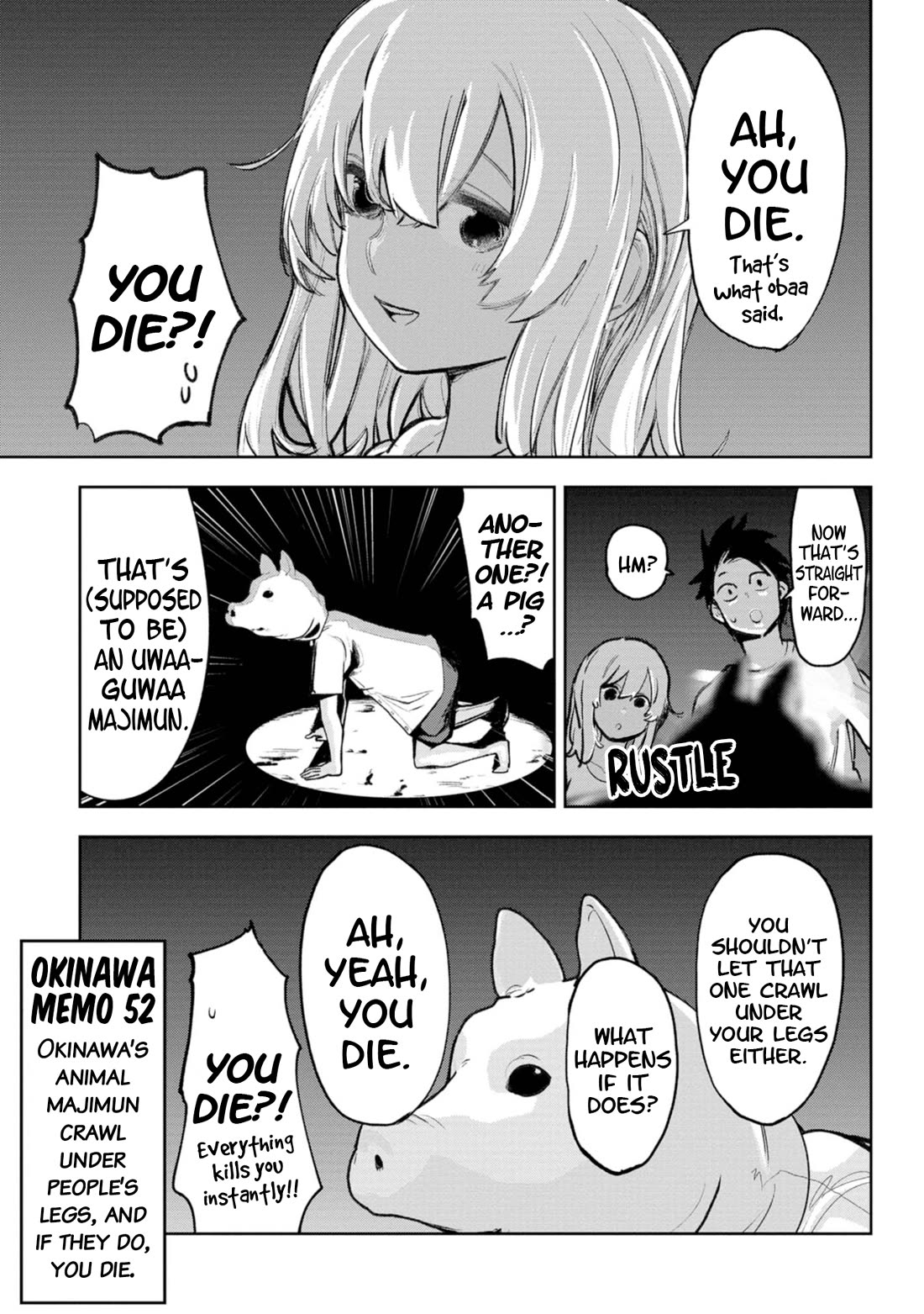 Okinawa de Suki ni Natta Ko ga Hougen Sugite Tsura Sugiru Chapter 29 page 11 - Chapter 29: Uturusan Story (Scary story) [Part 2]
