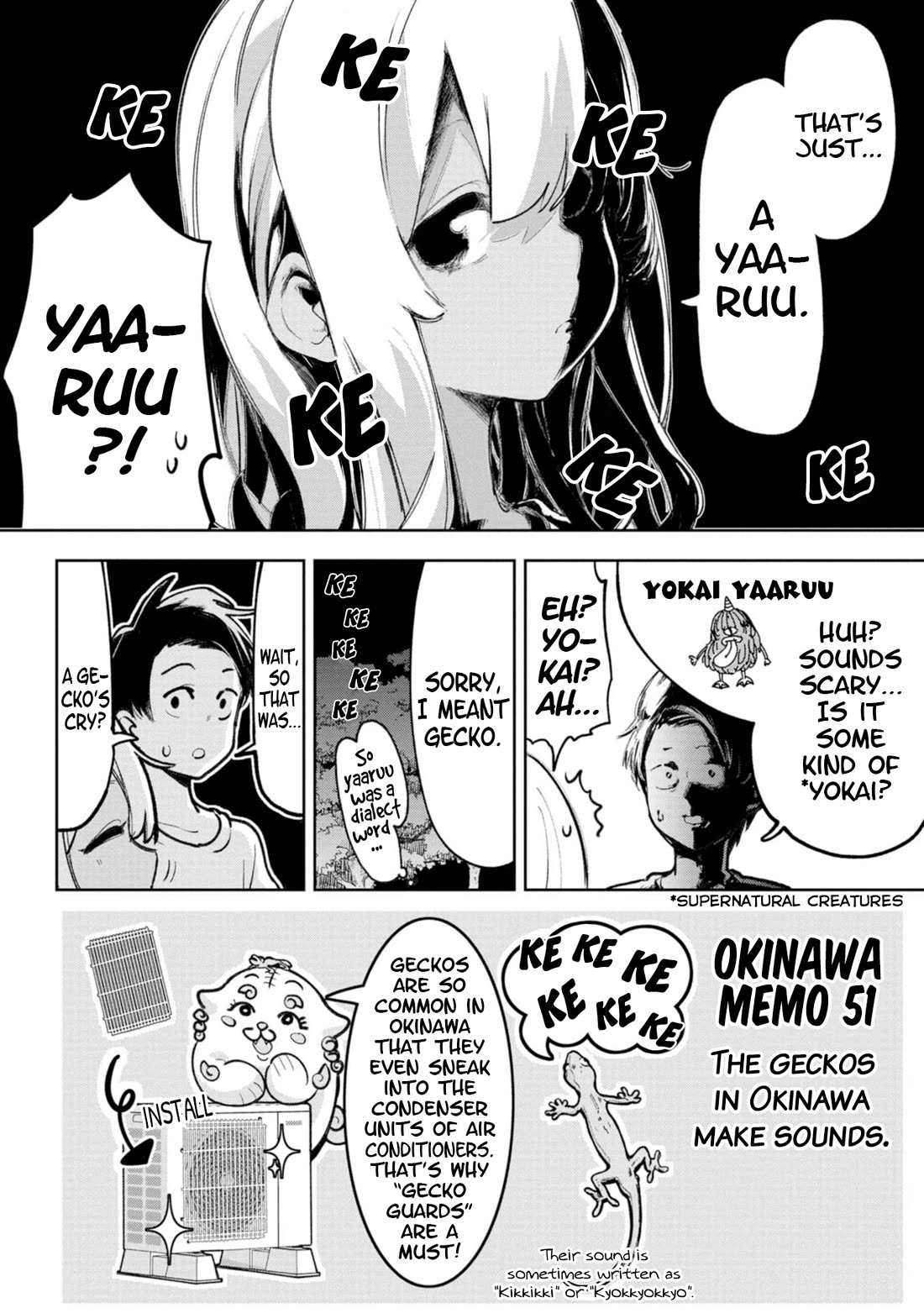 Okinawa de Suki ni Natta Ko ga Hougen Sugite Tsura Sugiru Chapter 29 page 8 - Chapter 29: Uturusan Story (Scary story) [Part 2]