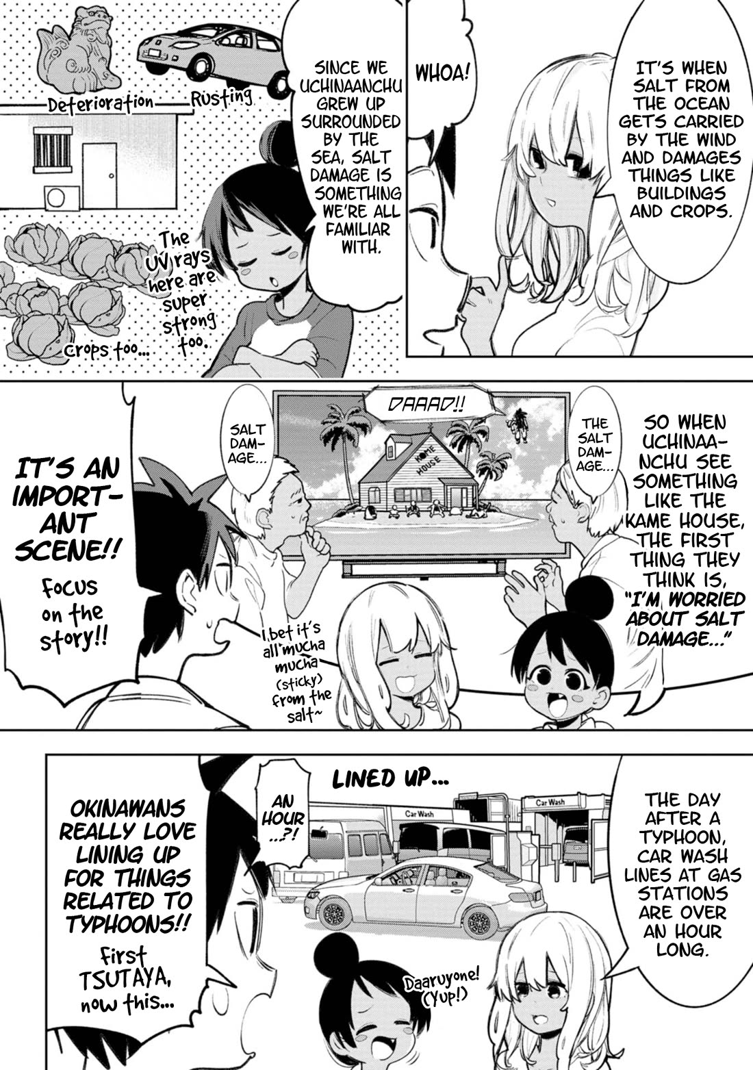 Okinawa de Suki ni Natta Ko ga Hougen Sugite Tsura Sugiru Chapter 34 page 2 - Chapter 34: Urunumichi (Coral Roads)