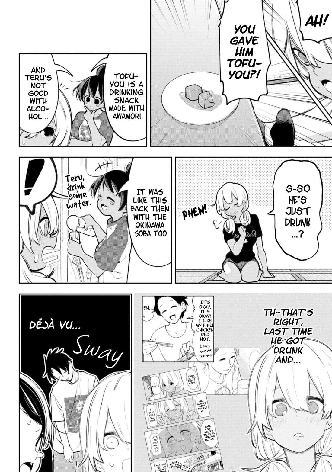 Okinawa de Suki ni Natta Ko ga Hougen Sugite Tsura Sugiru Chapter 35 page 12 - Chapter 35: Achikoukou Shimadoufu (Piping Hot Island Tofu)