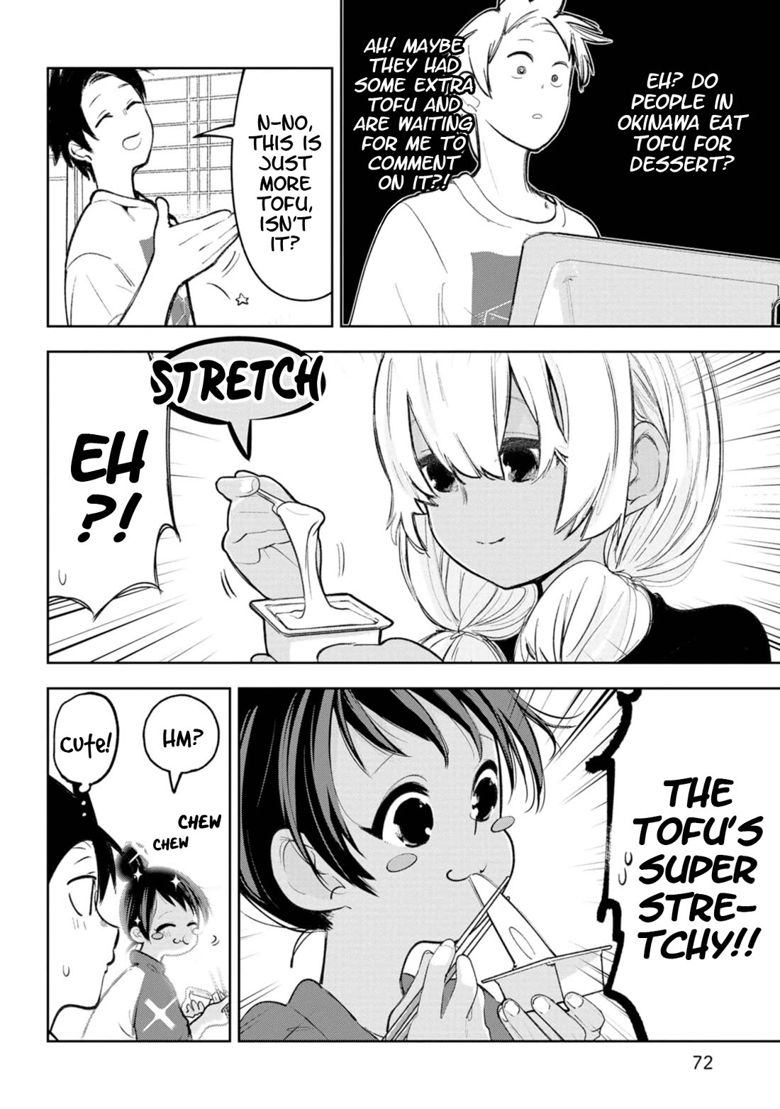Okinawa de Suki ni Natta Ko ga Hougen Sugite Tsura Sugiru Chapter 35 page 8 - Chapter 35: Achikoukou Shimadoufu (Piping Hot Island Tofu)