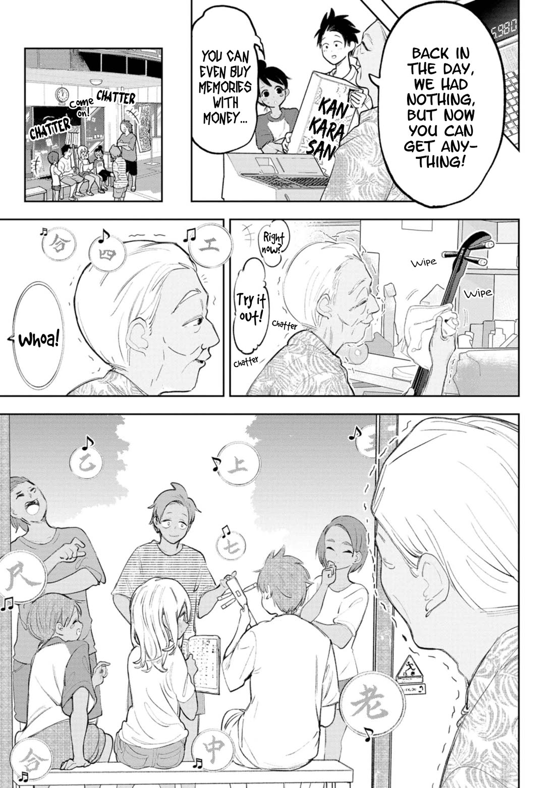 Okinawa de Suki ni Natta Ko ga Hougen Sugite Tsura Sugiru Chapter 37 page 11 - Chapter 37: Kankara Sanshin (Sanshin from a can)