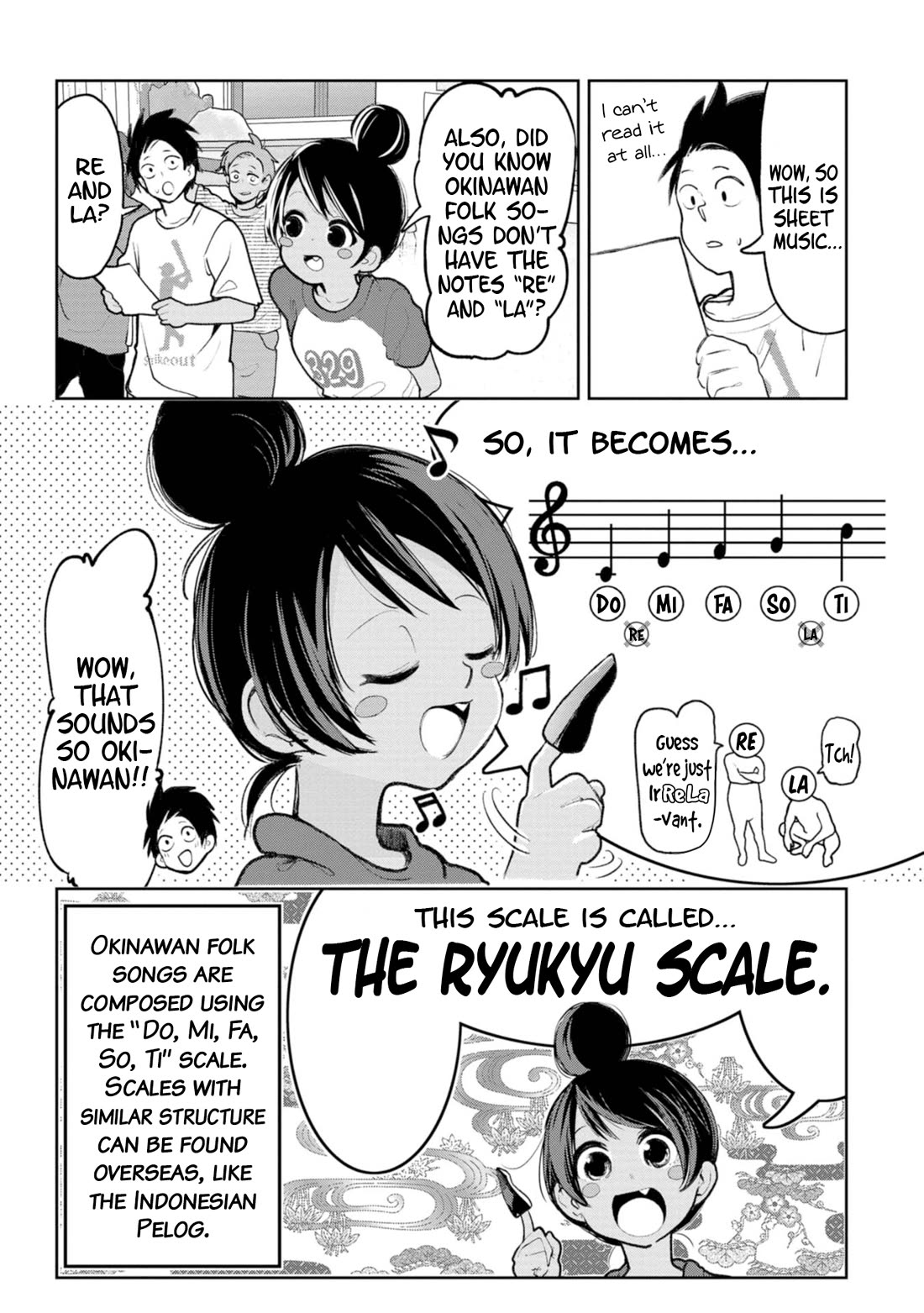 Okinawa de Suki ni Natta Ko ga Hougen Sugite Tsura Sugiru Chapter 37 page 4 - Chapter 37: Kankara Sanshin (Sanshin from a can)