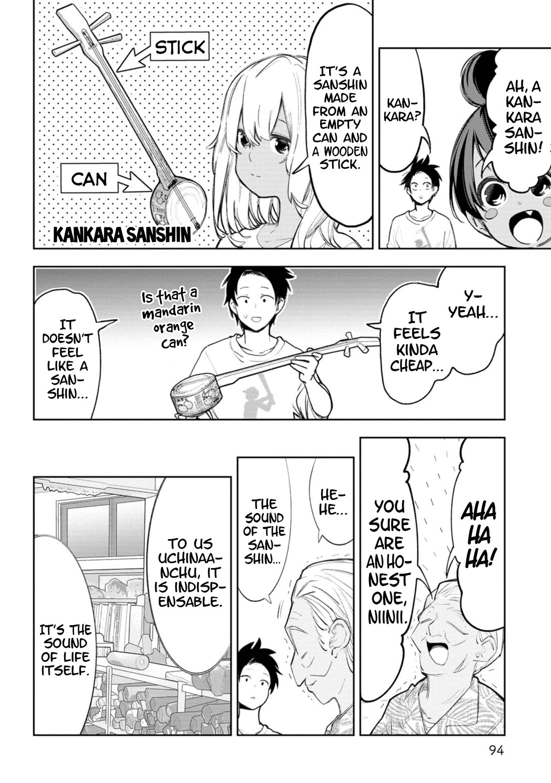 Okinawa de Suki ni Natta Ko ga Hougen Sugite Tsura Sugiru Chapter 37 page 8 - Chapter 37: Kankara Sanshin (Sanshin from a can)