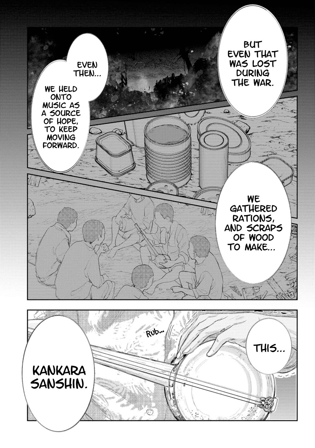 Okinawa de Suki ni Natta Ko ga Hougen Sugite Tsura Sugiru Chapter 37 page 9 - Chapter 37: Kankara Sanshin (Sanshin from a can)
