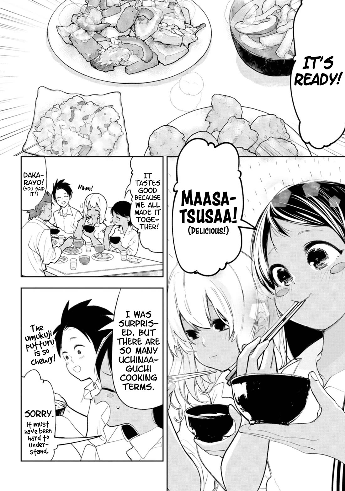 Okinawa de Suki ni Natta Ko ga Hougen Sugite Tsura Sugiru Chapter 39 page 8 - Chapter 39: Chanpuruu (Mix)