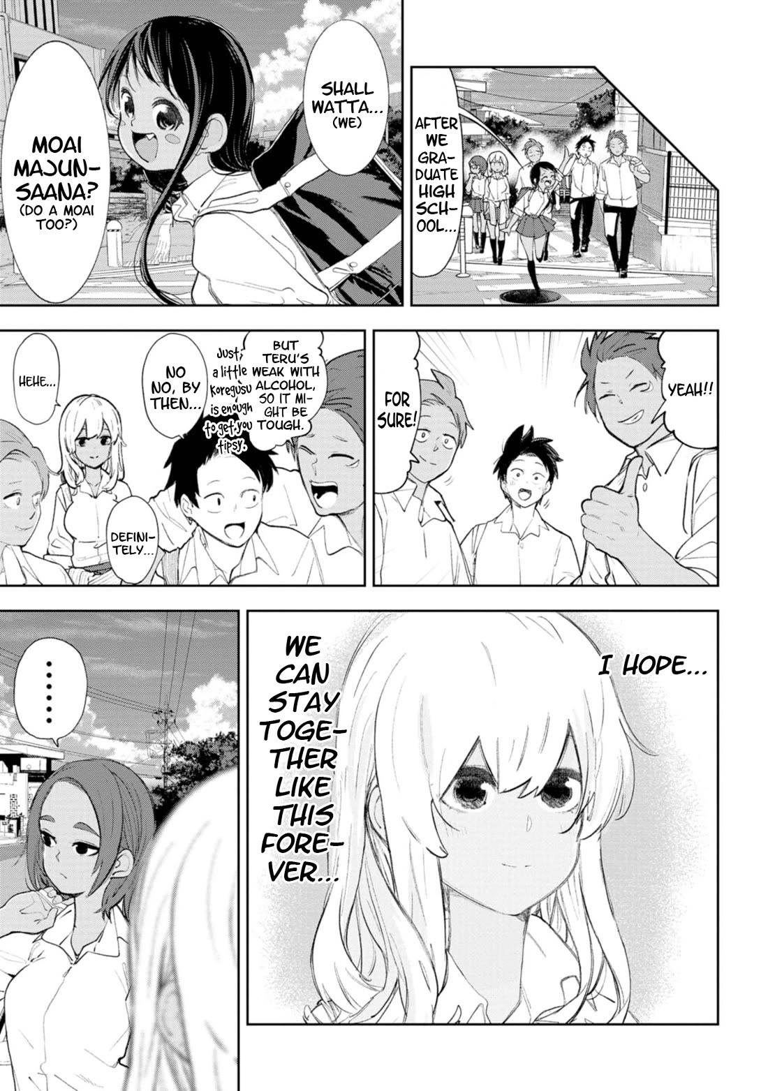 Okinawa de Suki ni Natta Ko ga Hougen Sugite Tsura Sugiru Chapter 40 page 4 - Chapter 40: Moai (A Culture of Mutual Support)