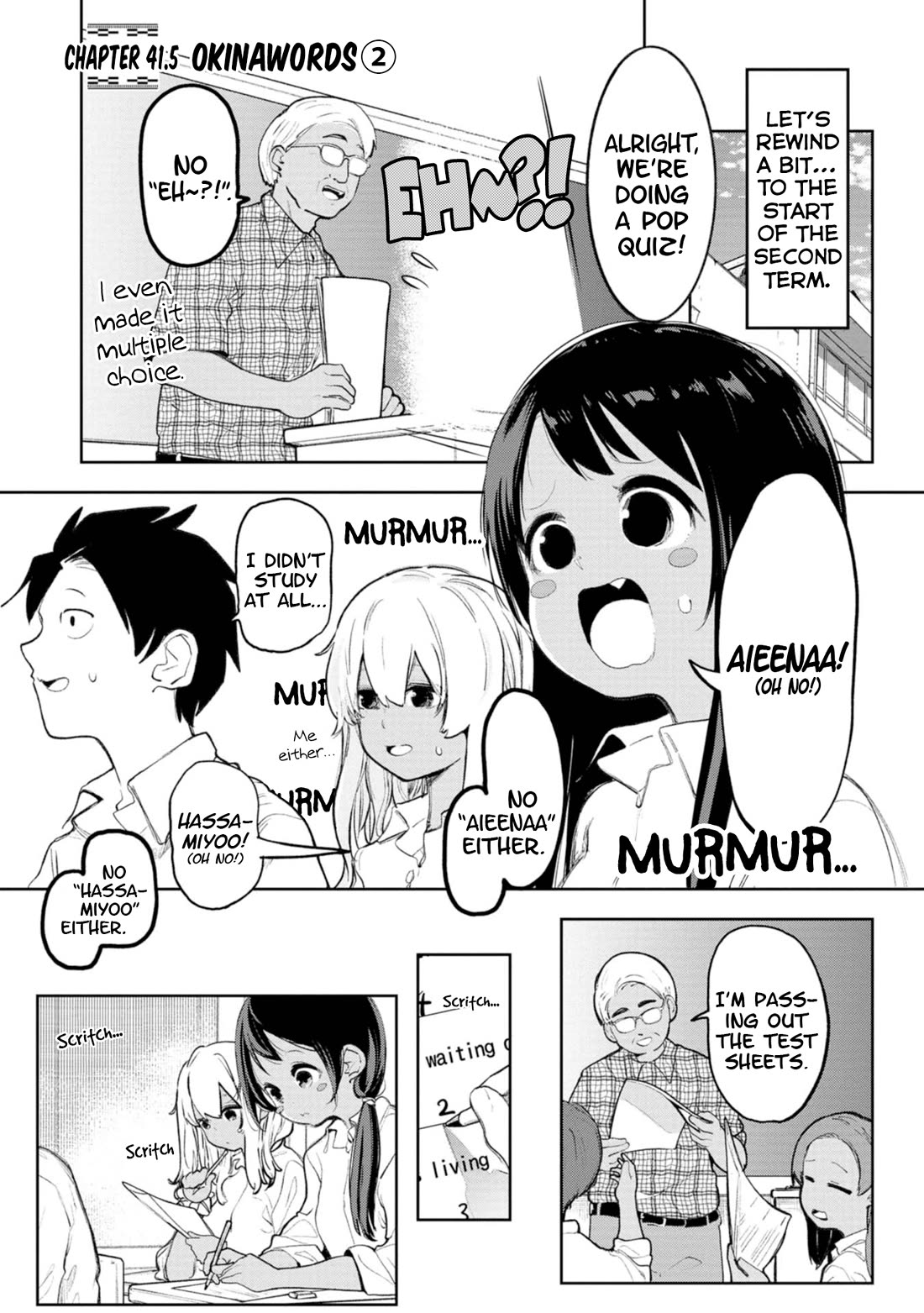 Okinawa de Suki ni Natta Ko ga Hougen Sugite Tsura Sugiru Chapter 41.5 page 1 - Chapter 41.5: Okinawords ②