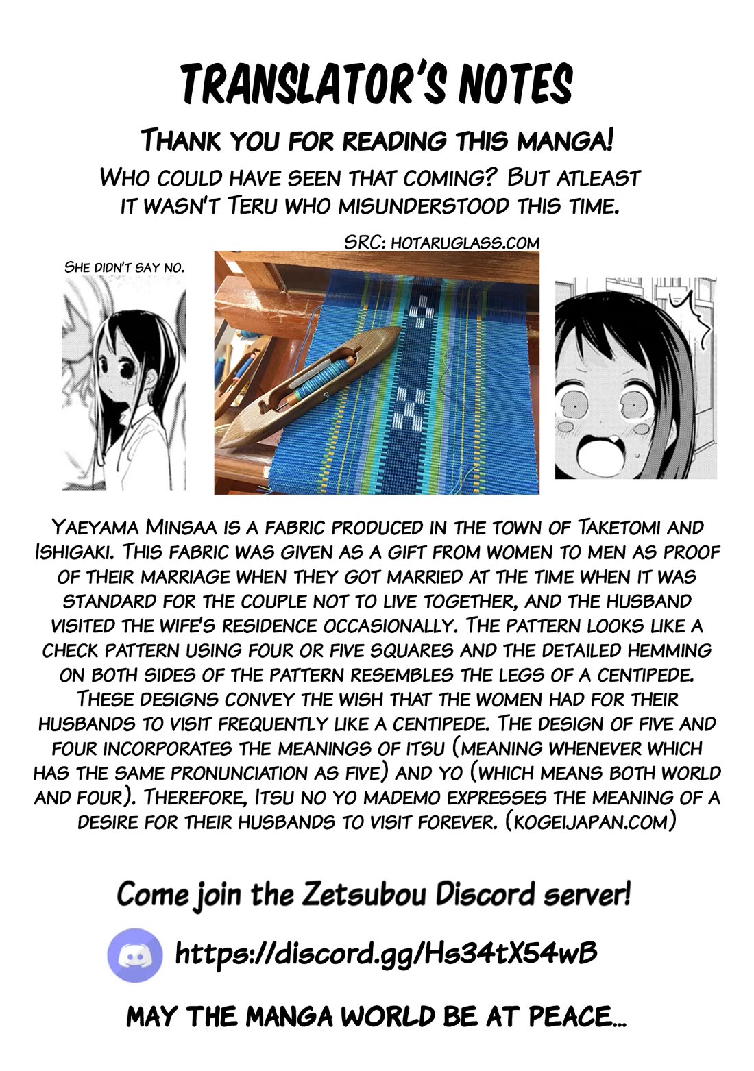 Okinawa de Suki ni Natta Ko ga Hougen Sugite Tsura Sugiru Chapter 41 page 13 - Chapter 41: Minsaa Weaving (Traditional textile)