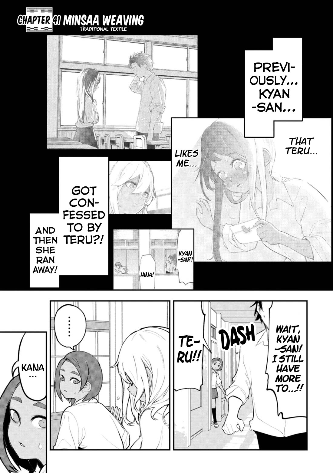 Okinawa de Suki ni Natta Ko ga Hougen Sugite Tsura Sugiru Chapter 41 page 3 - Chapter 41: Minsaa Weaving (Traditional textile)