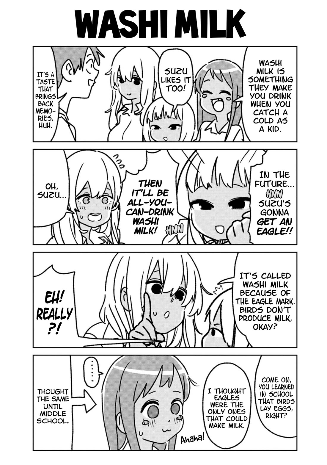 Okinawa de Suki ni Natta Ko ga Hougen Sugite Tsura Sugiru Chapter 43 page 15 - Chapter 43: Washi Milk (Eagle Milk)