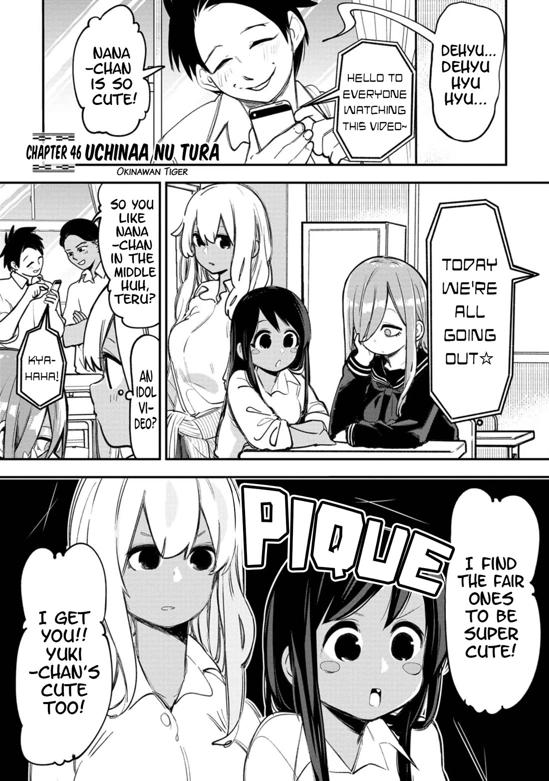 Okinawa de Suki ni Natta Ko ga Hougen Sugite Tsura Sugiru Chapter 46 page 1 - Chapter 46: Uchinaa nu Tura (Okinawan Tiger)