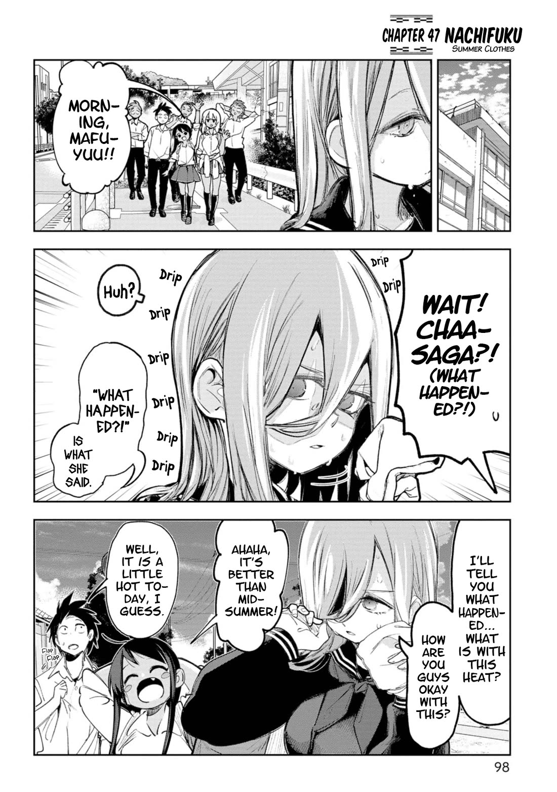 Okinawa de Suki ni Natta Ko ga Hougen Sugite Tsura Sugiru Chapter 47 page 1 - Chapter 47: Nachifuku (Summer Clothes)
