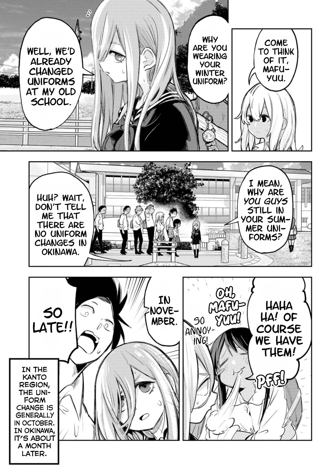 Okinawa de Suki ni Natta Ko ga Hougen Sugite Tsura Sugiru Chapter 47 page 2 - Chapter 47: Nachifuku (Summer Clothes)