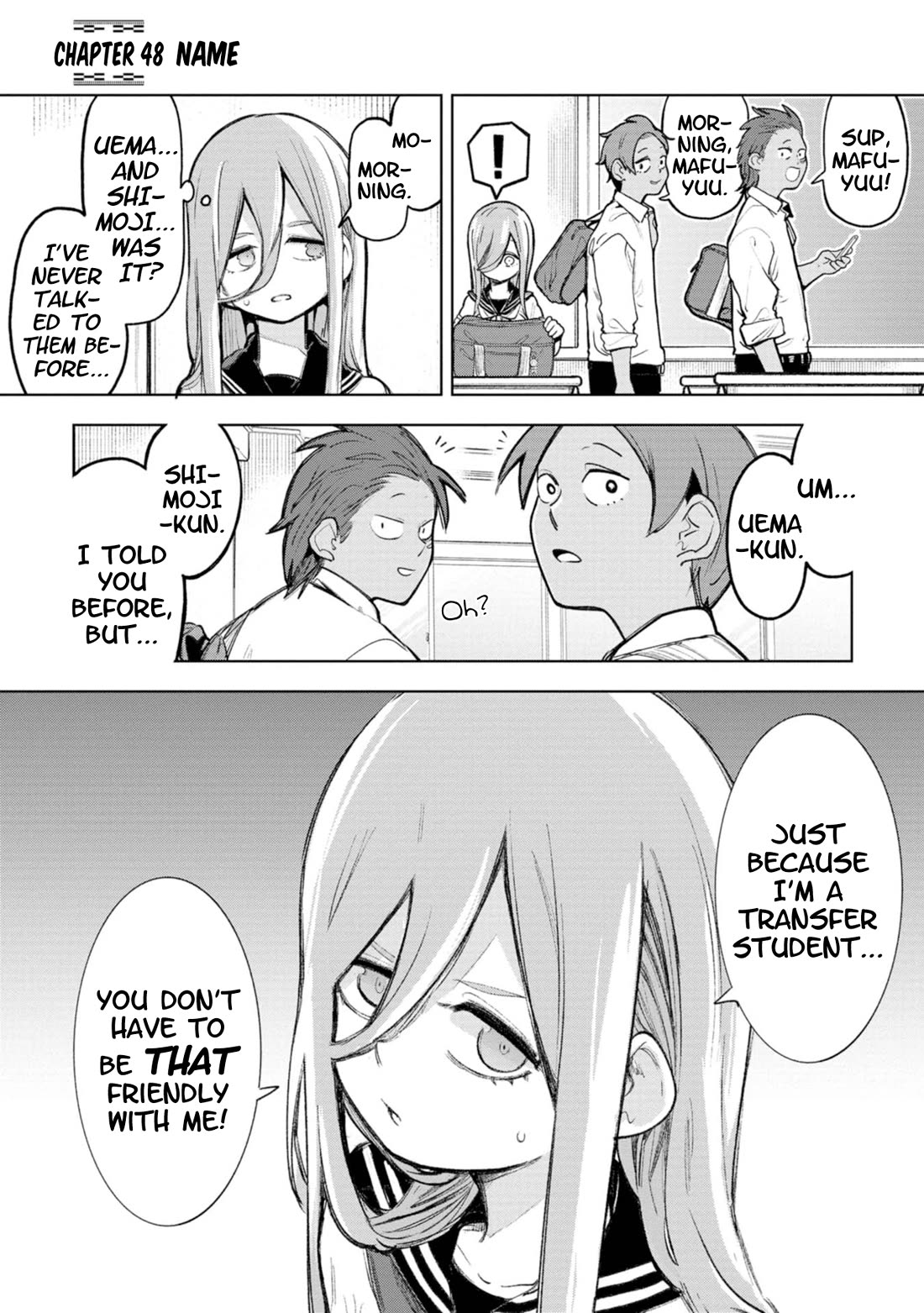 Okinawa de Suki ni Natta Ko ga Hougen Sugite Tsura Sugiru Chapter 48 page 1 - Chapter 48: Name
