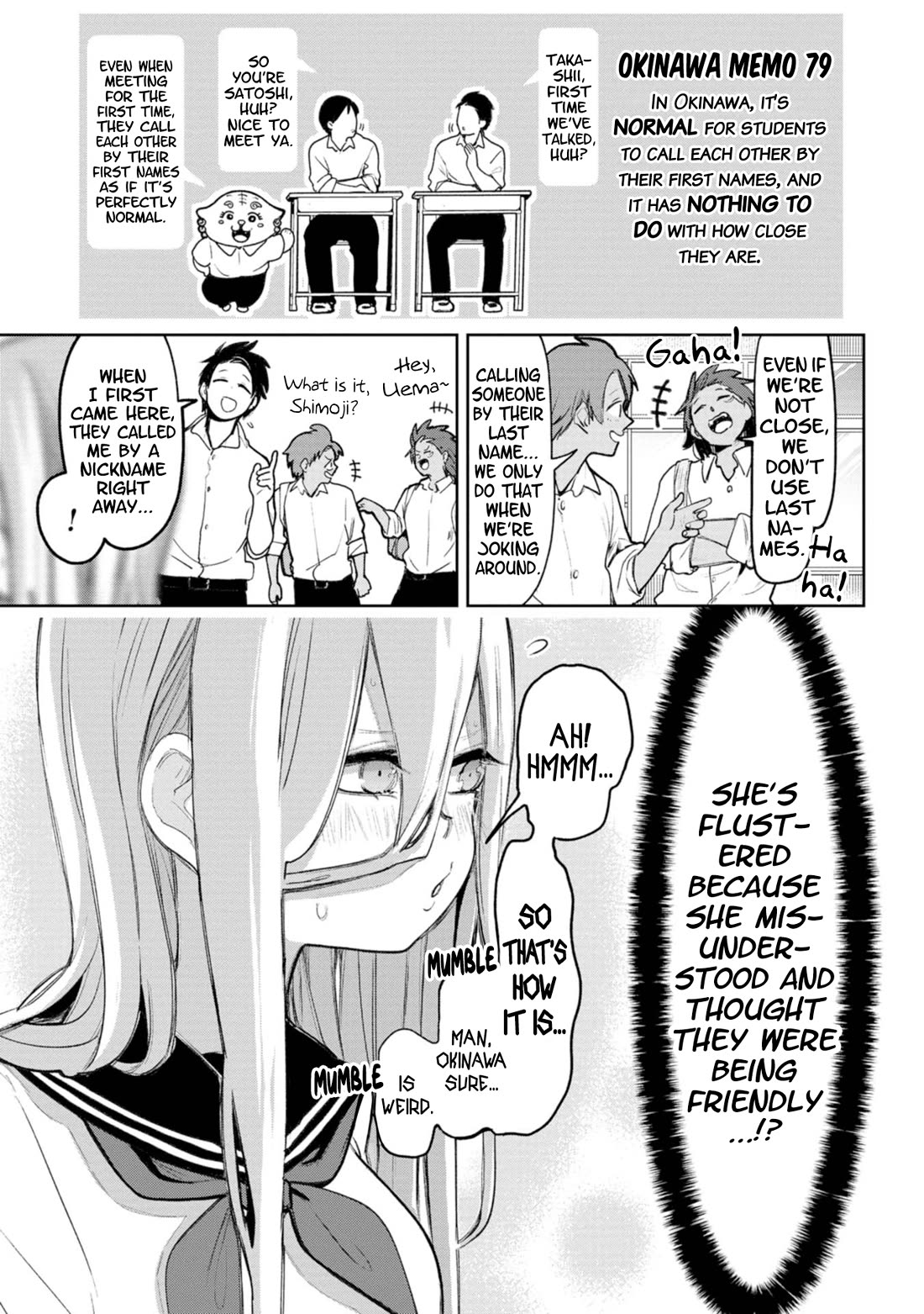 Okinawa de Suki ni Natta Ko ga Hougen Sugite Tsura Sugiru Chapter 48 page 3 - Chapter 48: Name