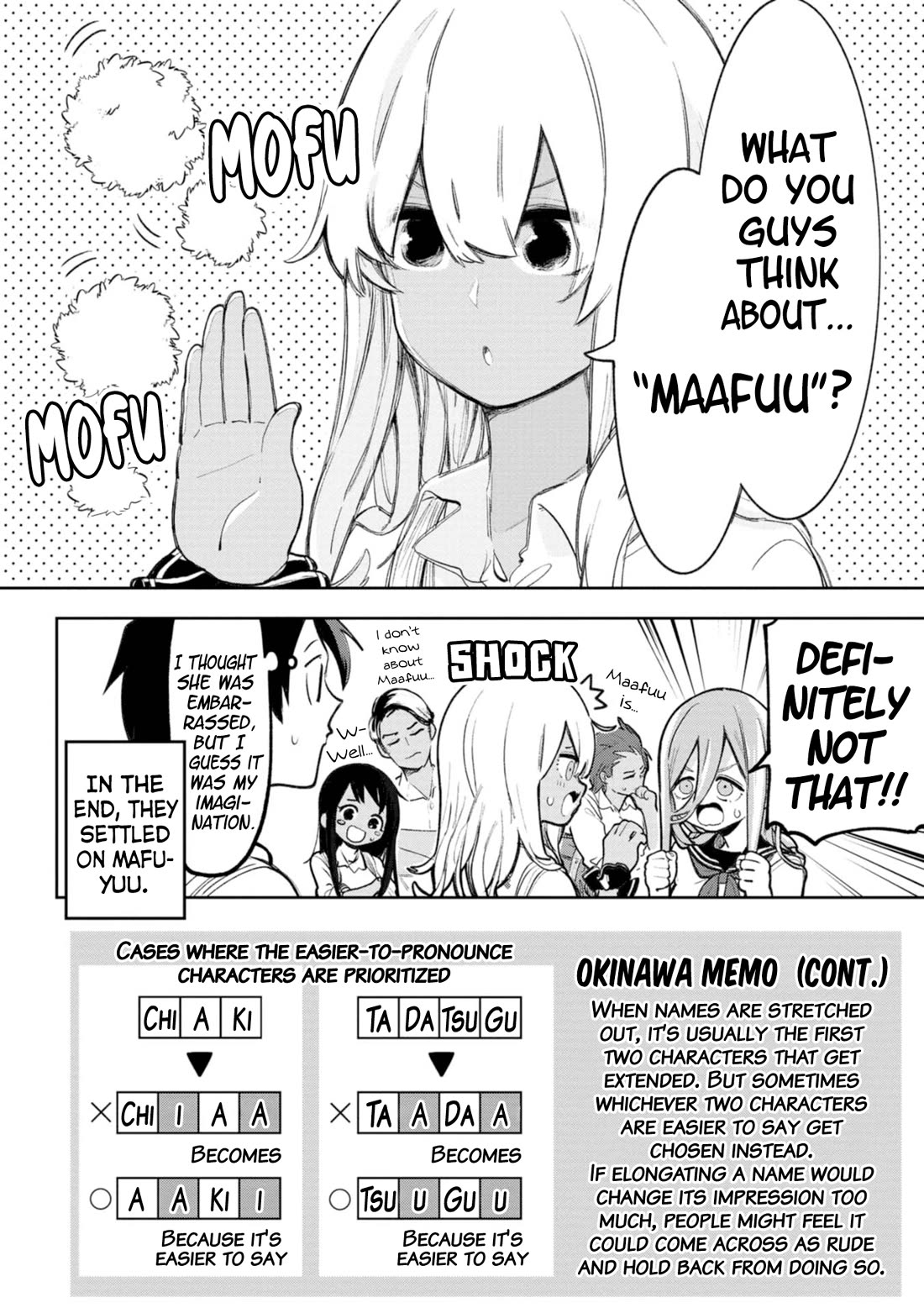 Okinawa de Suki ni Natta Ko ga Hougen Sugite Tsura Sugiru Chapter 48 page 8 - Chapter 48: Name