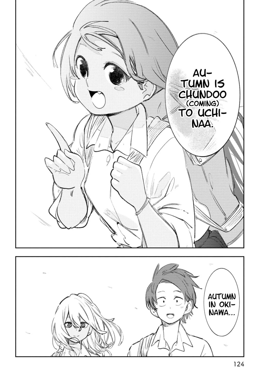 Okinawa de Suki ni Natta Ko ga Hougen Sugite Tsura Sugiru Chapter 49 page 6 - Chapter 49: Miinishi (New North Wind)