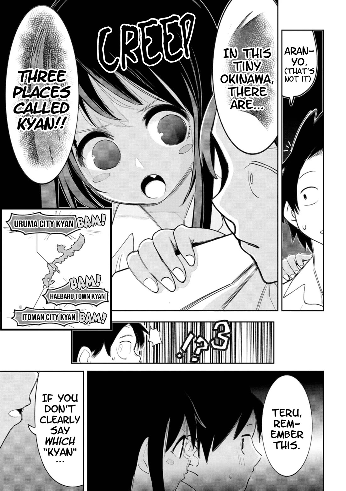 Okinawa de Suki ni Natta Ko ga Hougen Sugite Tsura Sugiru Chapter 51 page 7 - Chapter 51: Toubaru (Field on a Small Hill)