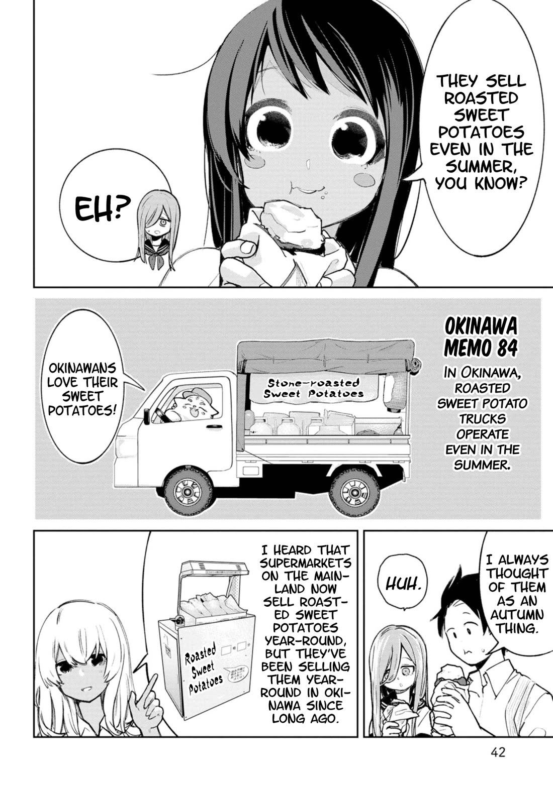 Okinawa de Suki ni Natta Ko ga Hougen Sugite Tsura Sugiru Chapter 52 page 4 - Chapter 52: Ryukyu Imo (Ryukyu Sweet Potato)