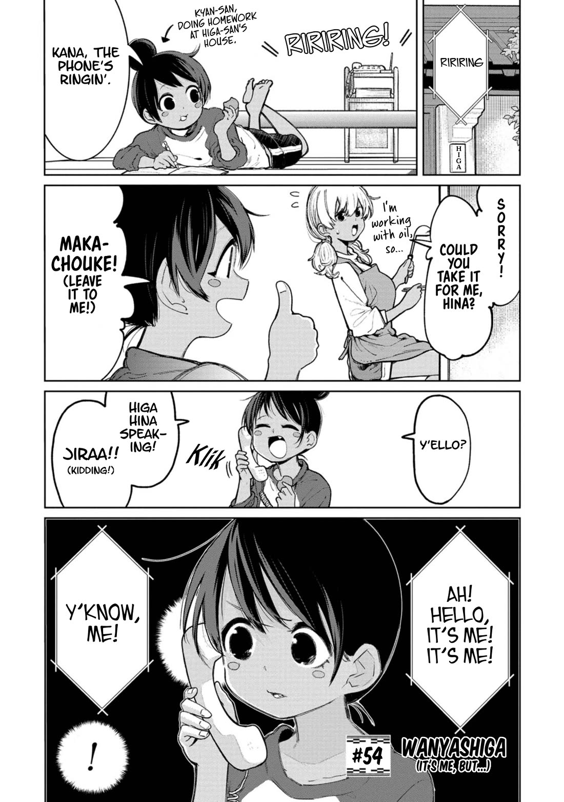 Okinawa de Suki ni Natta Ko ga Hougen Sugite Tsura Sugiru Chapter 54 page 1 - Chapter 54: Wanyashiga (It's me, but...)