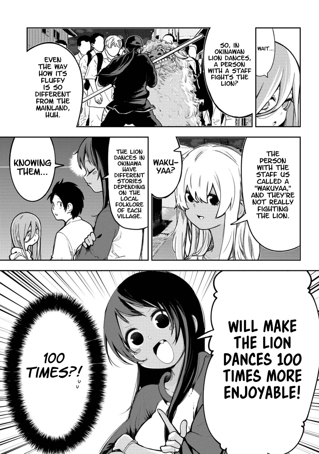Okinawa de Suki ni Natta Ko ga Hougen Sugite Tsura Sugiru Chapter 55 page 8 - Chapter 55: Kamiganashiinu Michi Junee (Michi Junee of the Gods)
