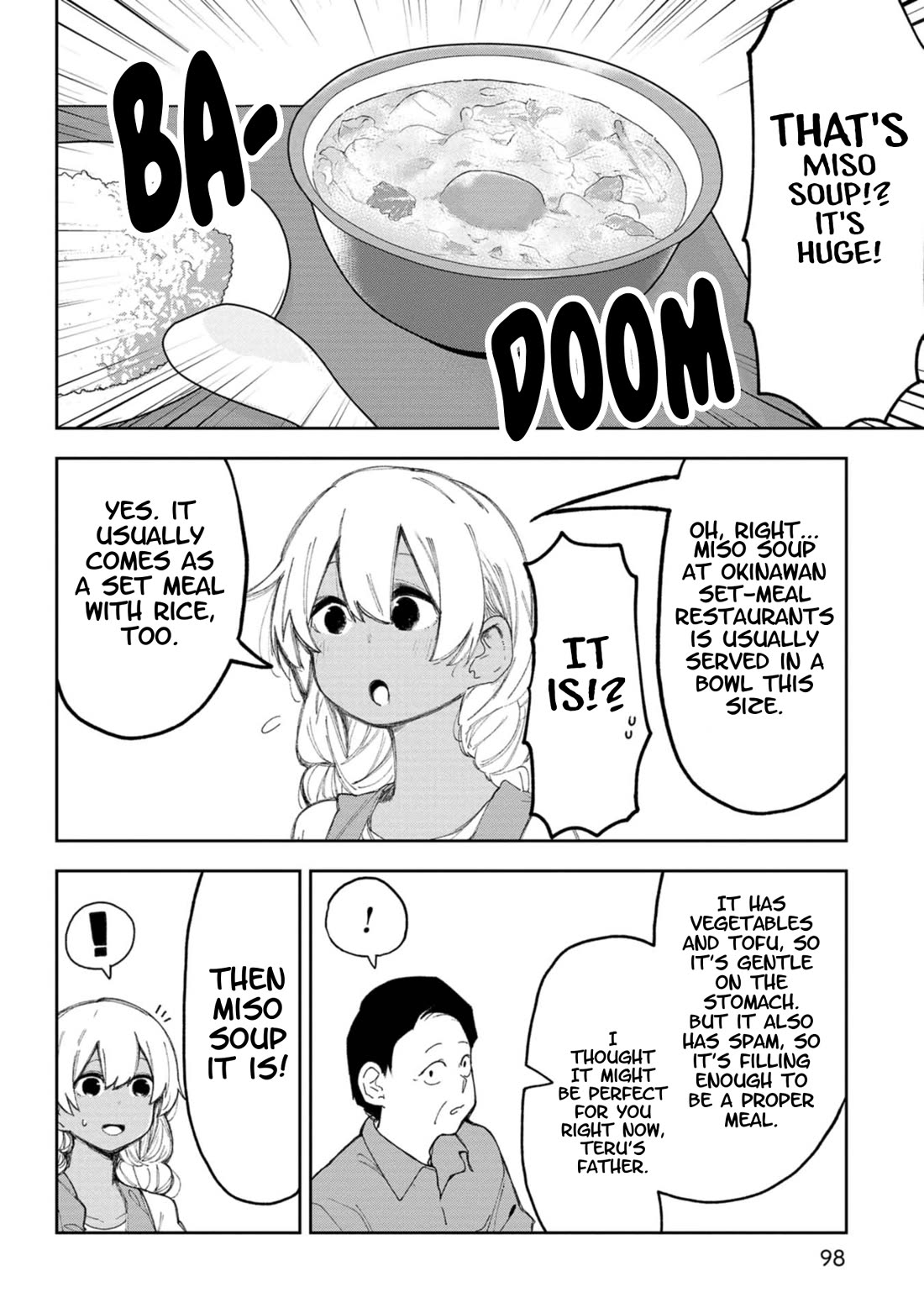Okinawa de Suki ni Natta Ko ga Hougen Sugite Tsura Sugiru Chapter 56 page 10 - Chapter 56: A-Lunch