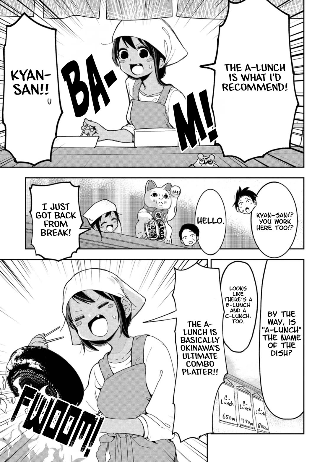 Okinawa de Suki ni Natta Ko ga Hougen Sugite Tsura Sugiru Chapter 56 page 5 - Chapter 56: A-Lunch