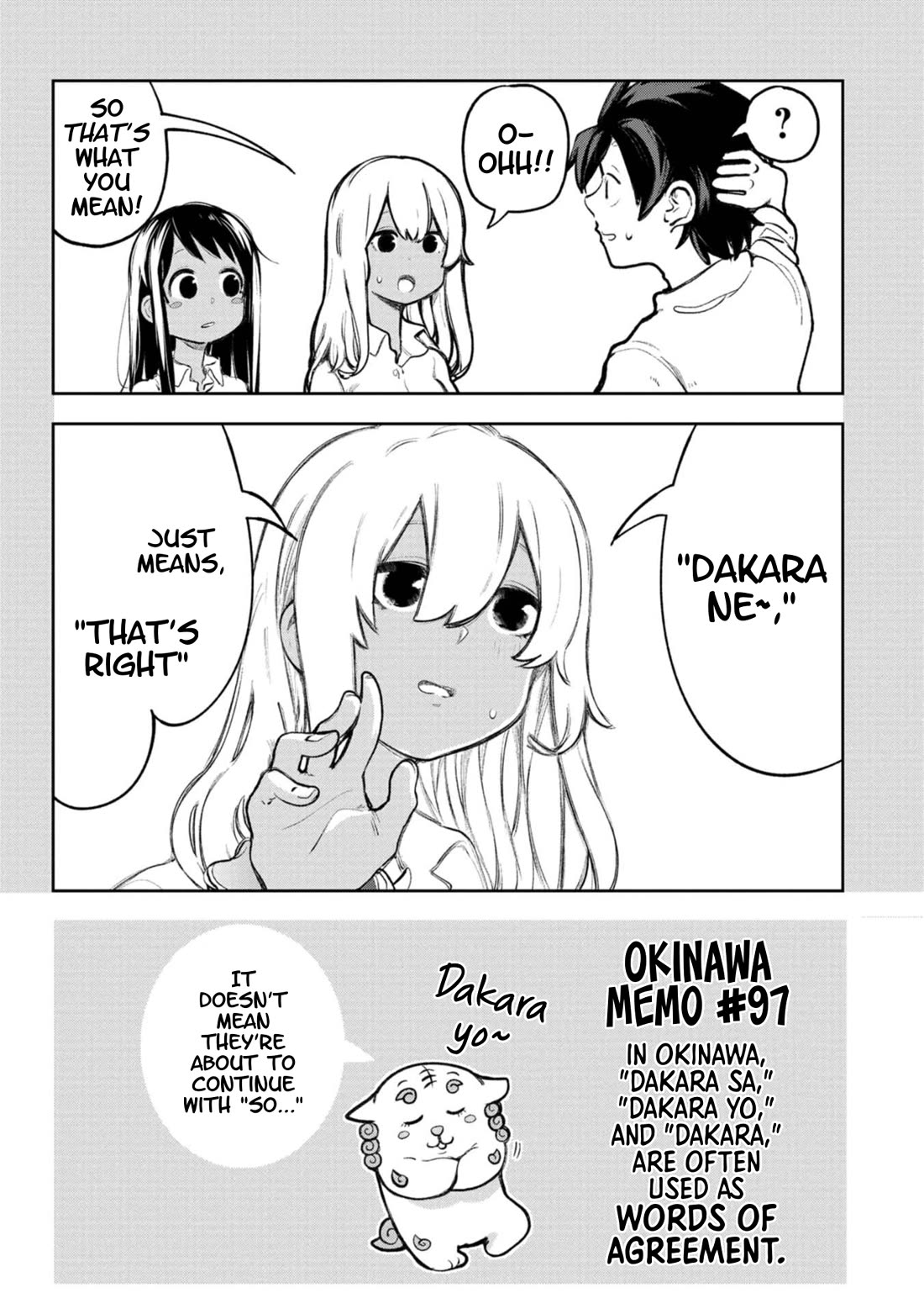 Okinawa de Suki ni Natta Ko ga Hougen Sugite Tsura Sugiru Chapter 59.5 page 4 - Chapter 59.5: Extra Chapter: Dakara yo