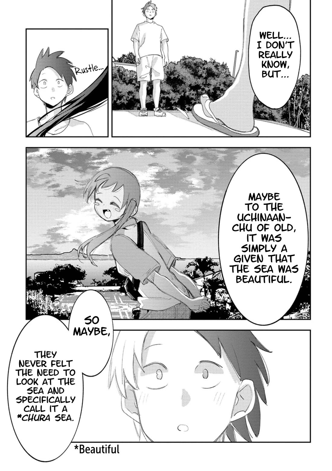 Okinawa de Suki ni Natta Ko ga Hougen Sugite Tsura Sugiru Chapter 59 page 13 - Chapter 59: To the Churaumi Aquarium! (Part 2)