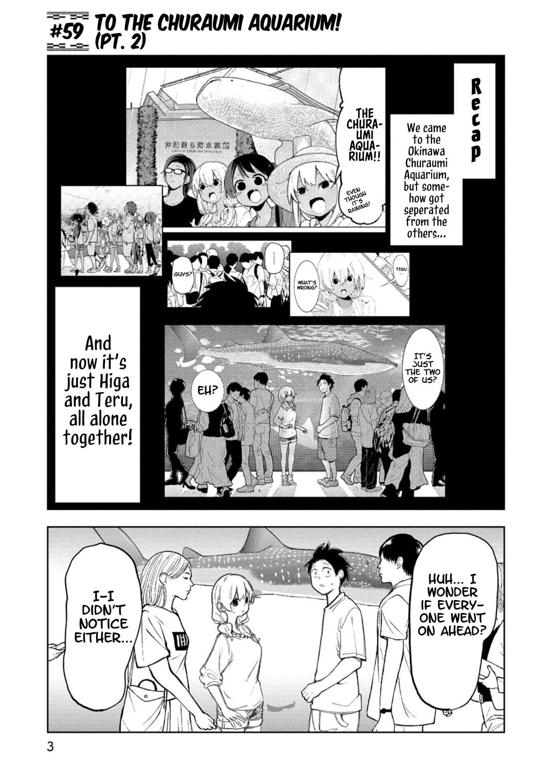 Okinawa de Suki ni Natta Ko ga Hougen Sugite Tsura Sugiru Chapter 59 page 3 - Chapter 59: To the Churaumi Aquarium! (Part 2)